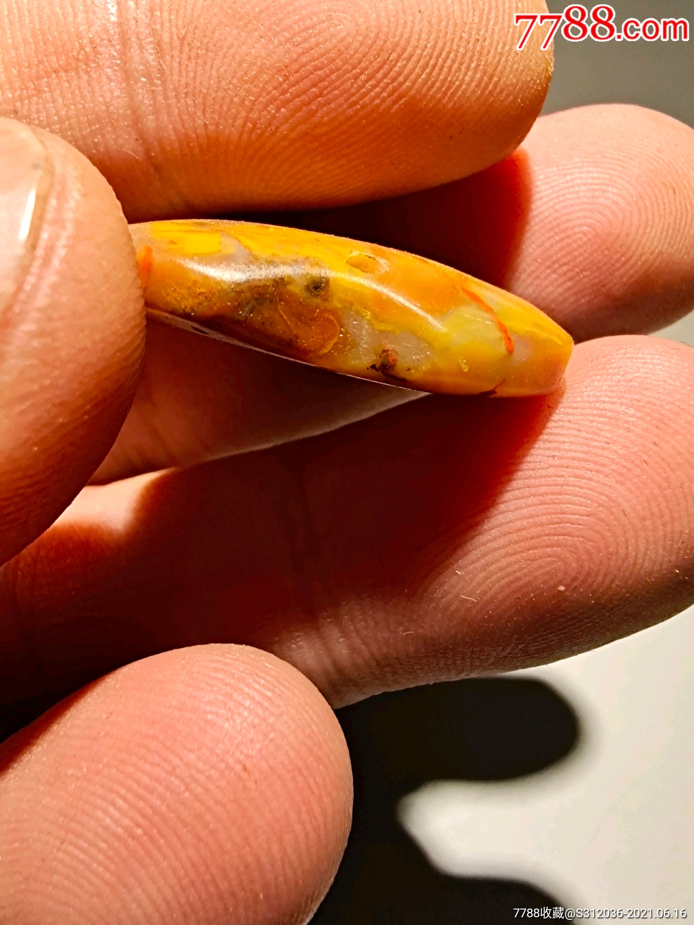 战国红鸡心坠-其他宝石-7788工艺品