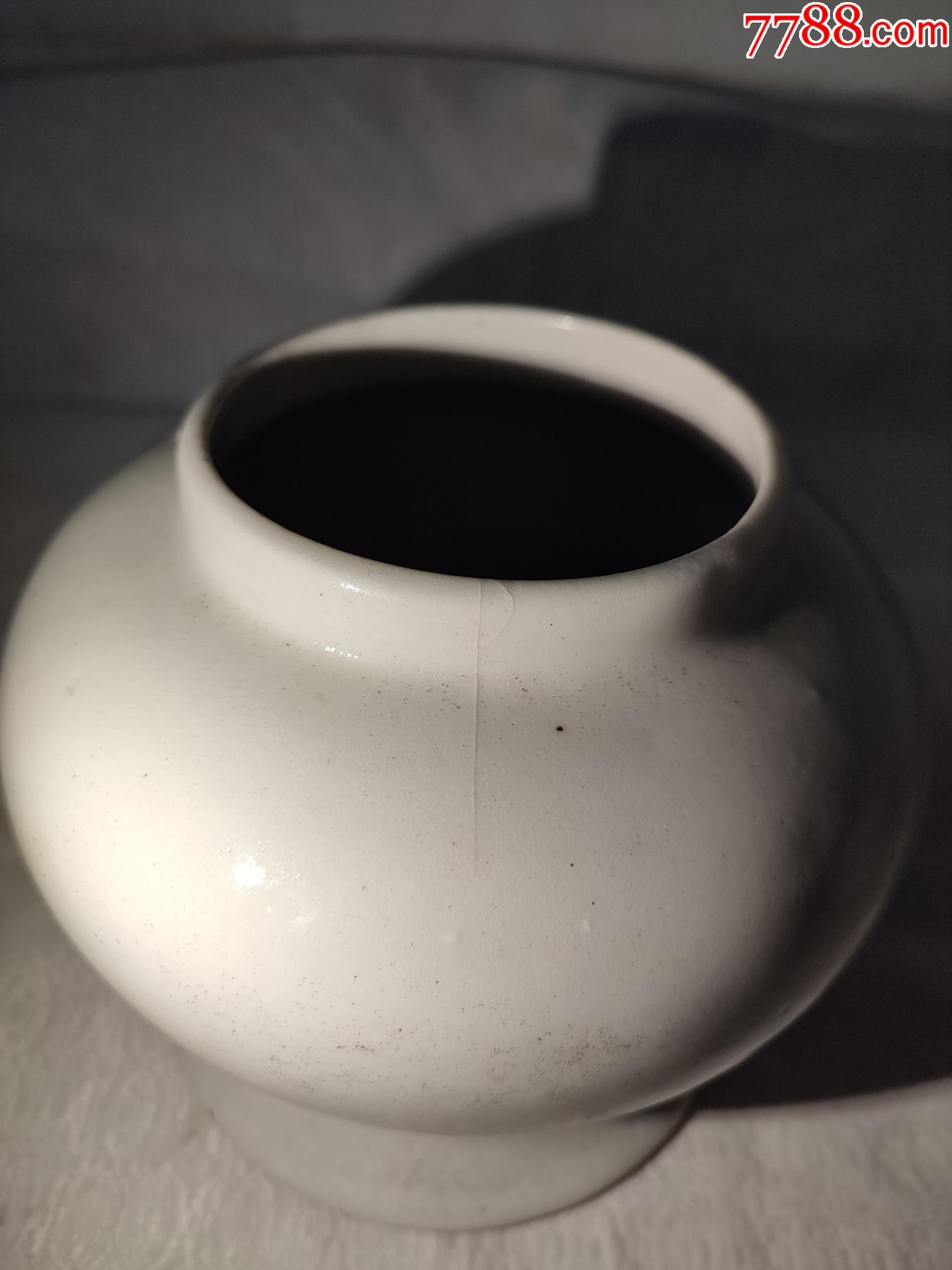 6667民国白釉茶叶罐2个_单色白瓷_种类图片_收藏价格_7788茶具