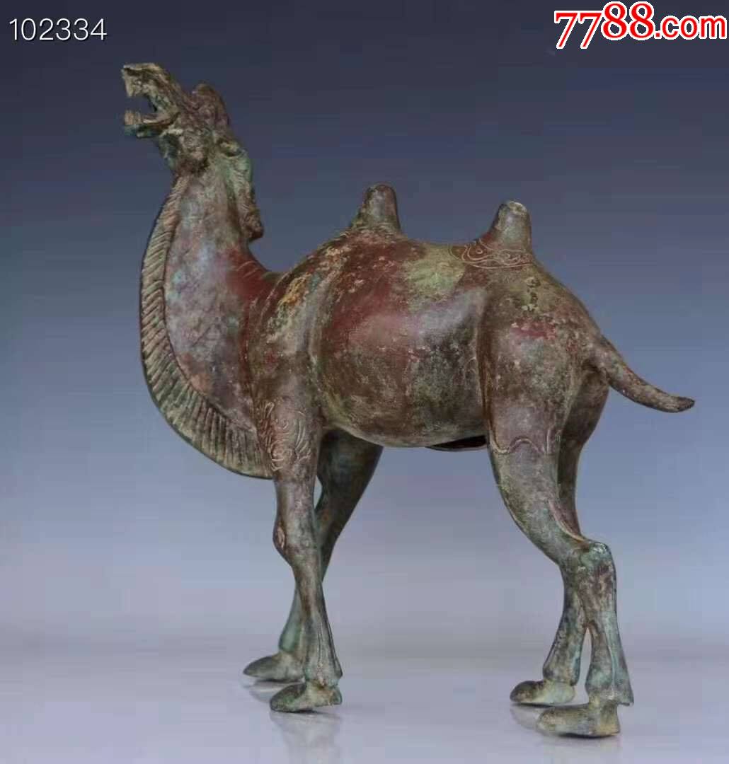 清代铜骆驼图片
