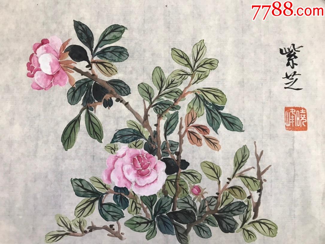 何晓峰花卉软页a88s15f_花鸟国画原作_第3张_7788字画网