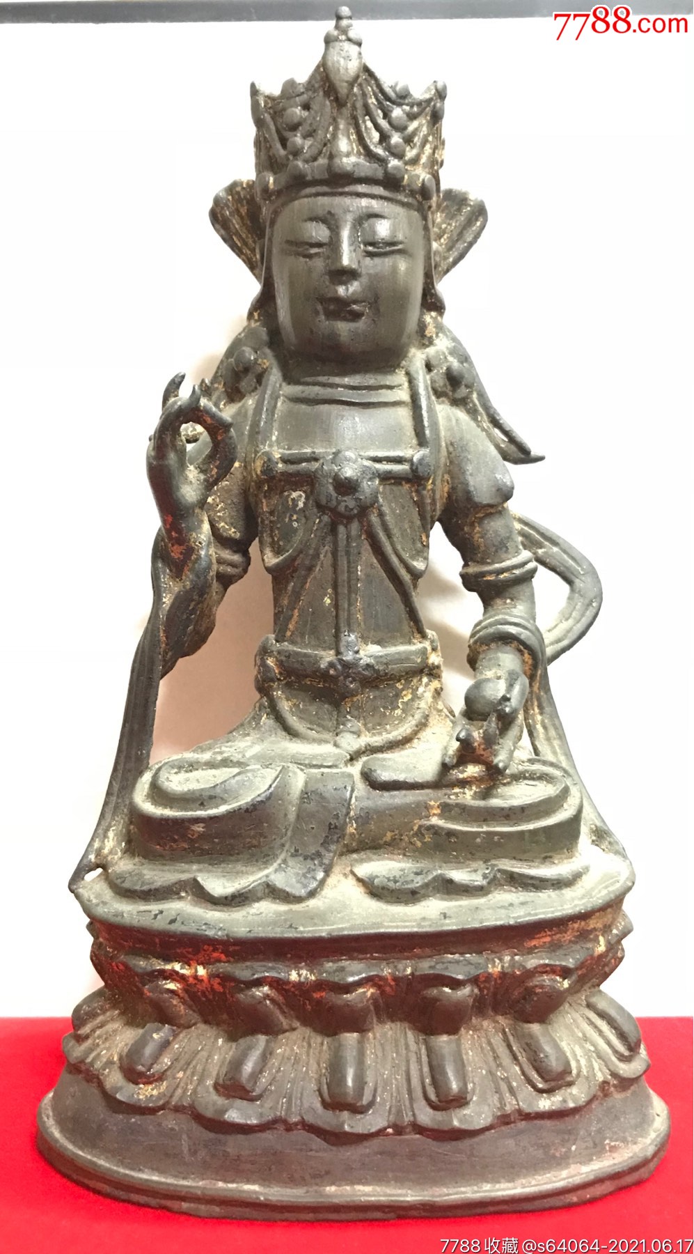 明代地藏菩萨铜造像-铜像/铜佛像-7788商城__七七八八商品交易平台