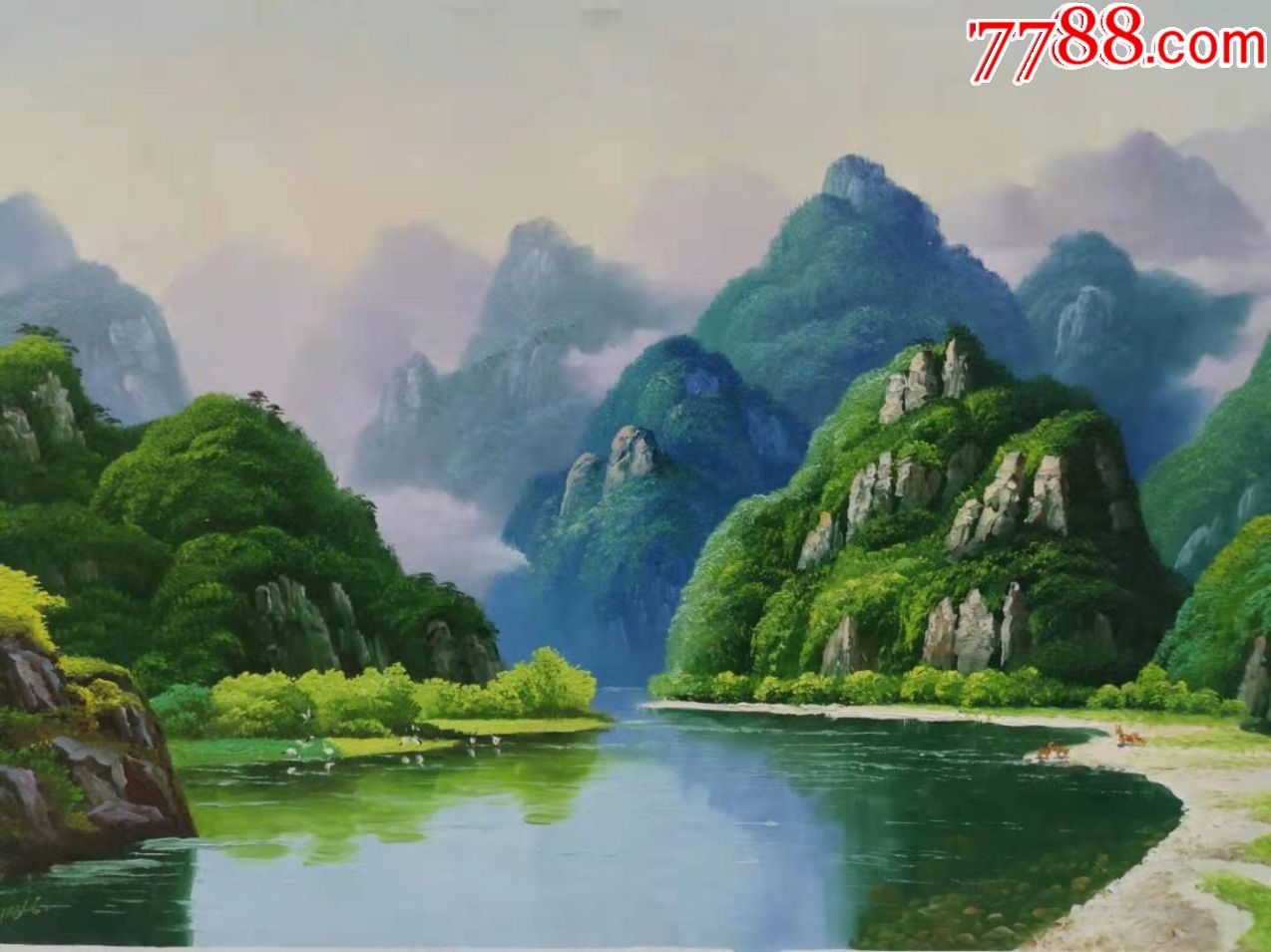 聚财有路_油画原画_第3张_7788字画网