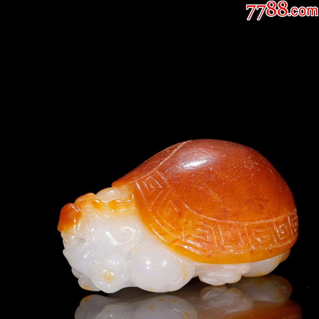 【和田玉籽料龙龟】把玩件