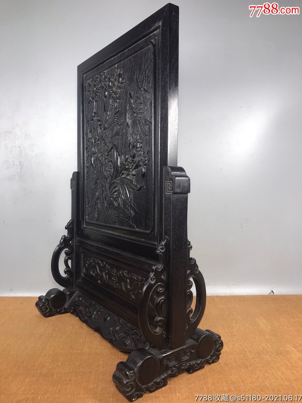 紫檀木插屏-价格:590元-se80894716-木屏风-零售-7788文房四宝收藏