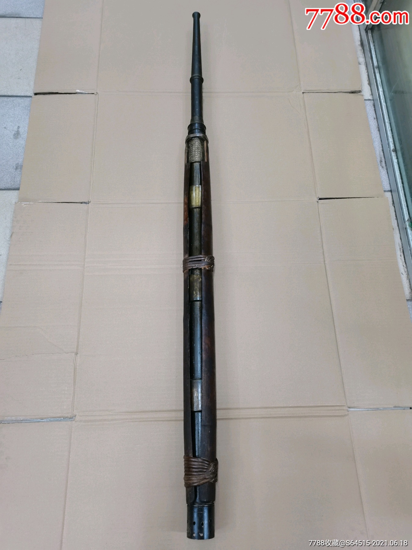 民国时期老消防工具老铜水枪老灭火器