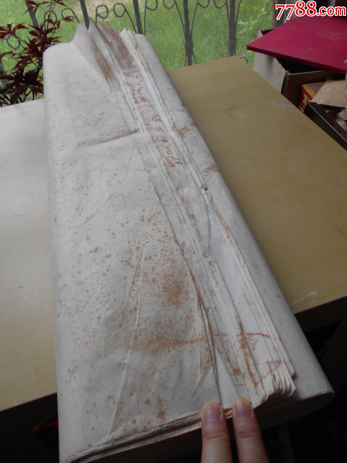 老纸头【90年代,四尺净皮宣纸,65张】有黄斑