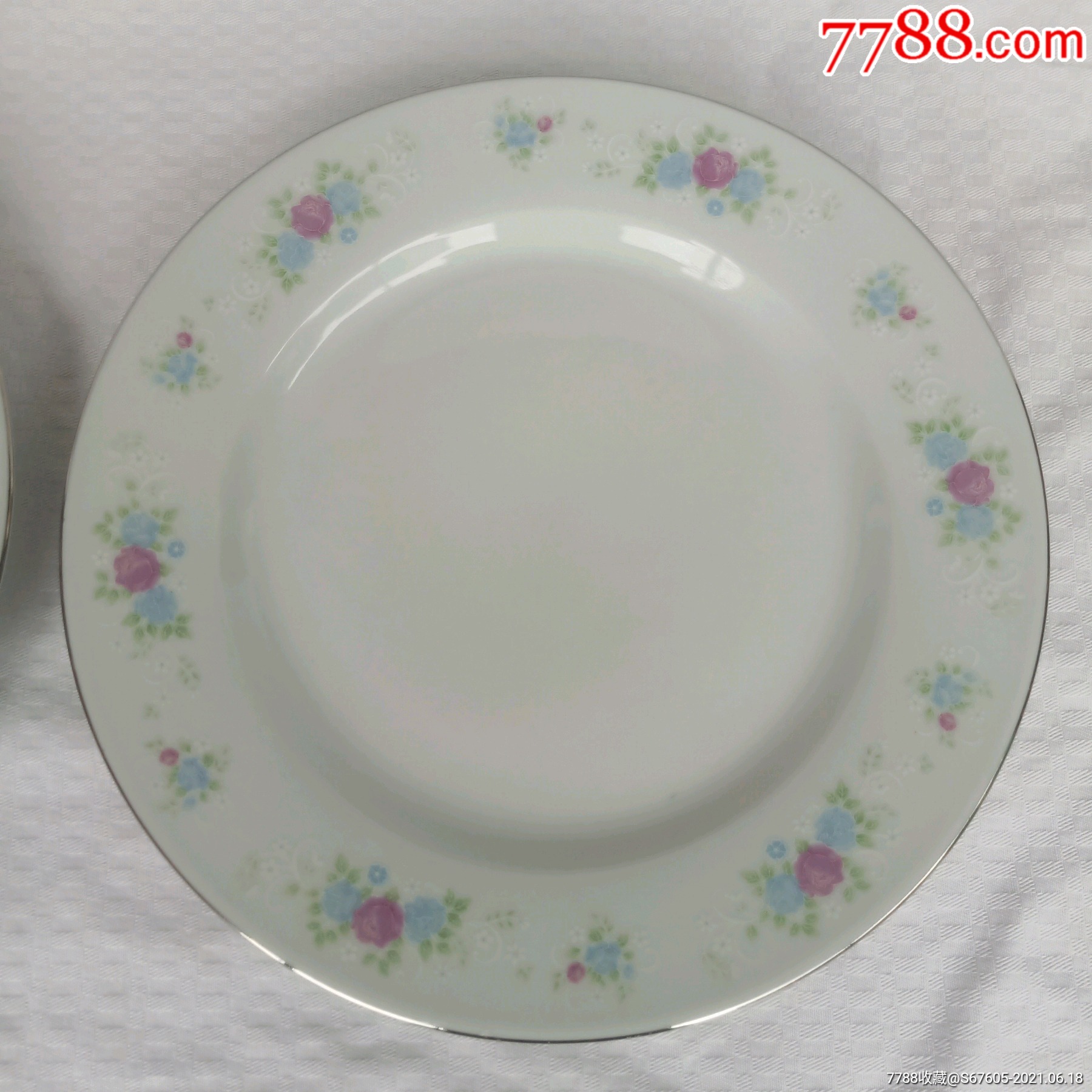 国光底款瓷盘两个包邮价