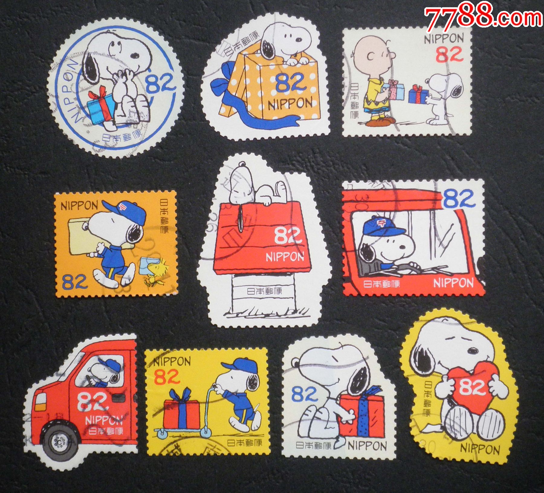 日本信销邮票2017年卡通人物史努比snoopy10全g158