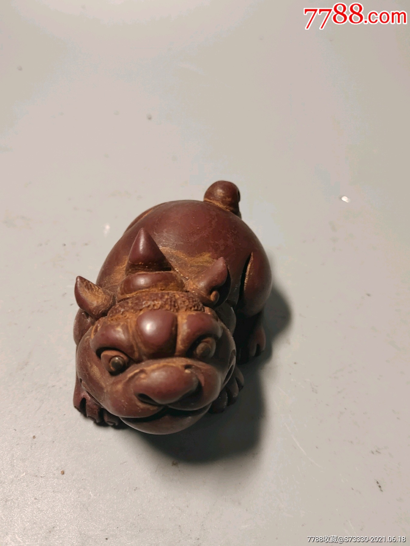 洪军制陶,紫砂茶宠一只