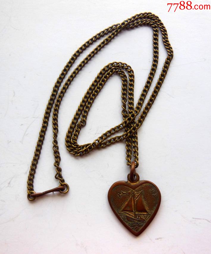 一帆风顺铜项链_铜杂件_图片鉴赏_收藏价格_7788铜器收藏