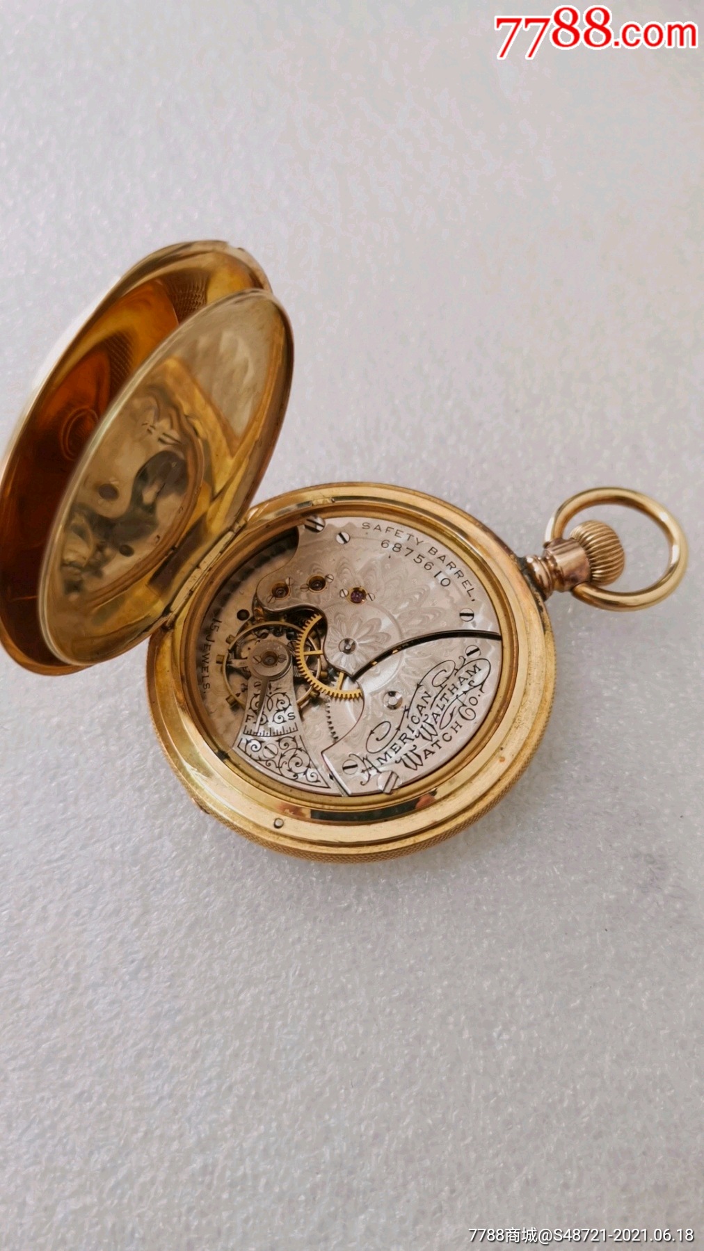 18k纯金金表,老怀表华生,百年收藏精品