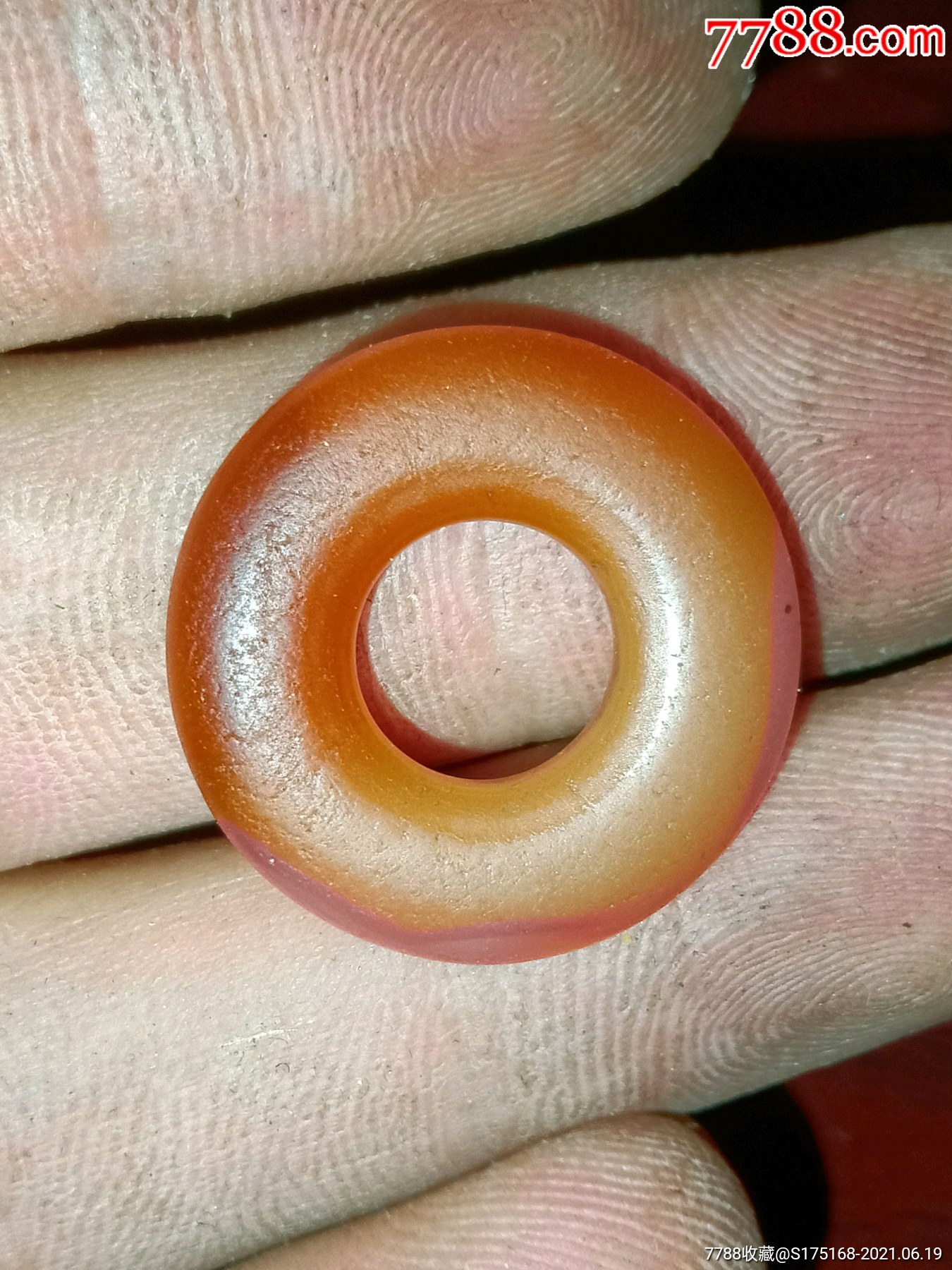 乡下收的老玛瑙平安扣