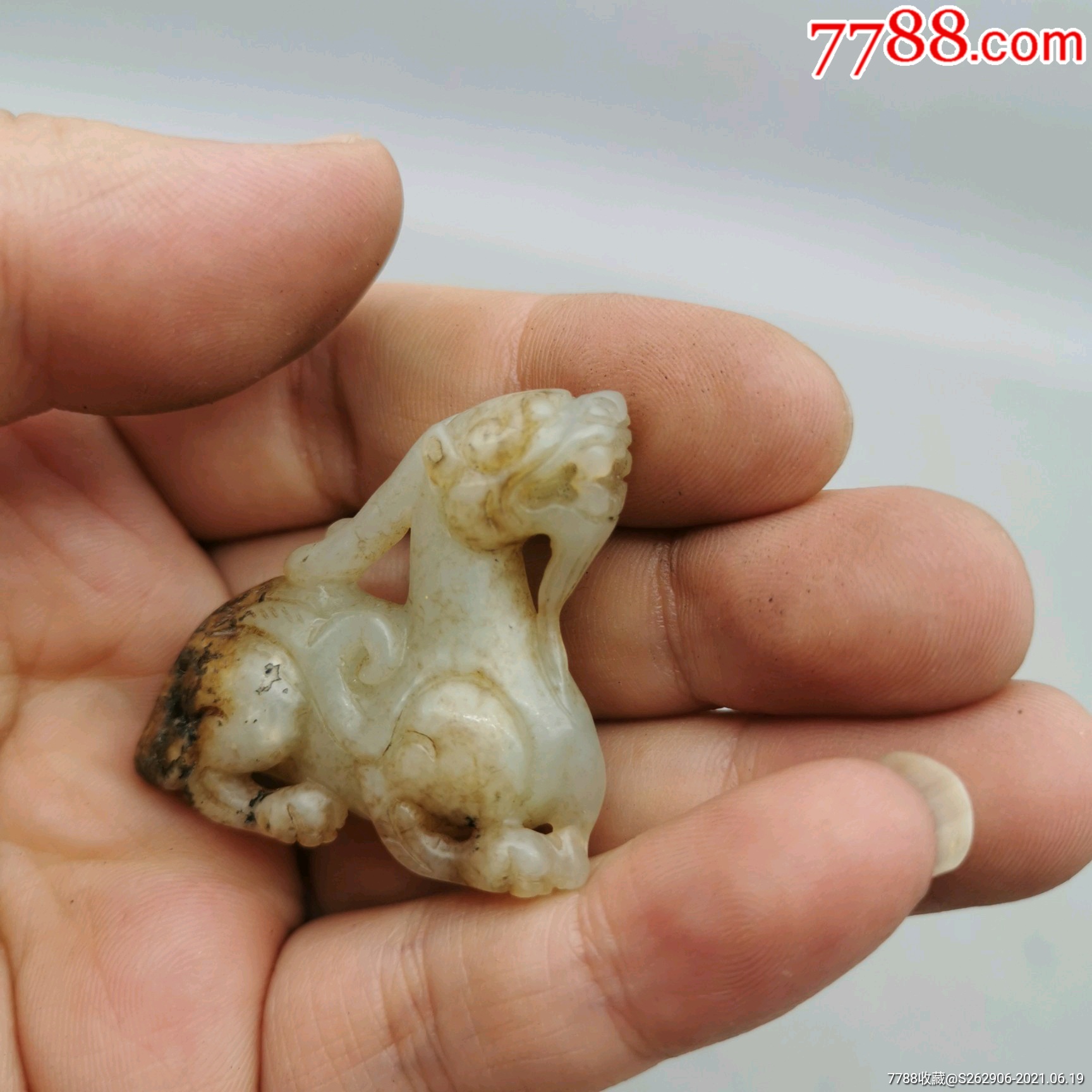 清代玉兽老玉雕-价格:2800元-se80922918-其他玉石/玉器-零售-7788