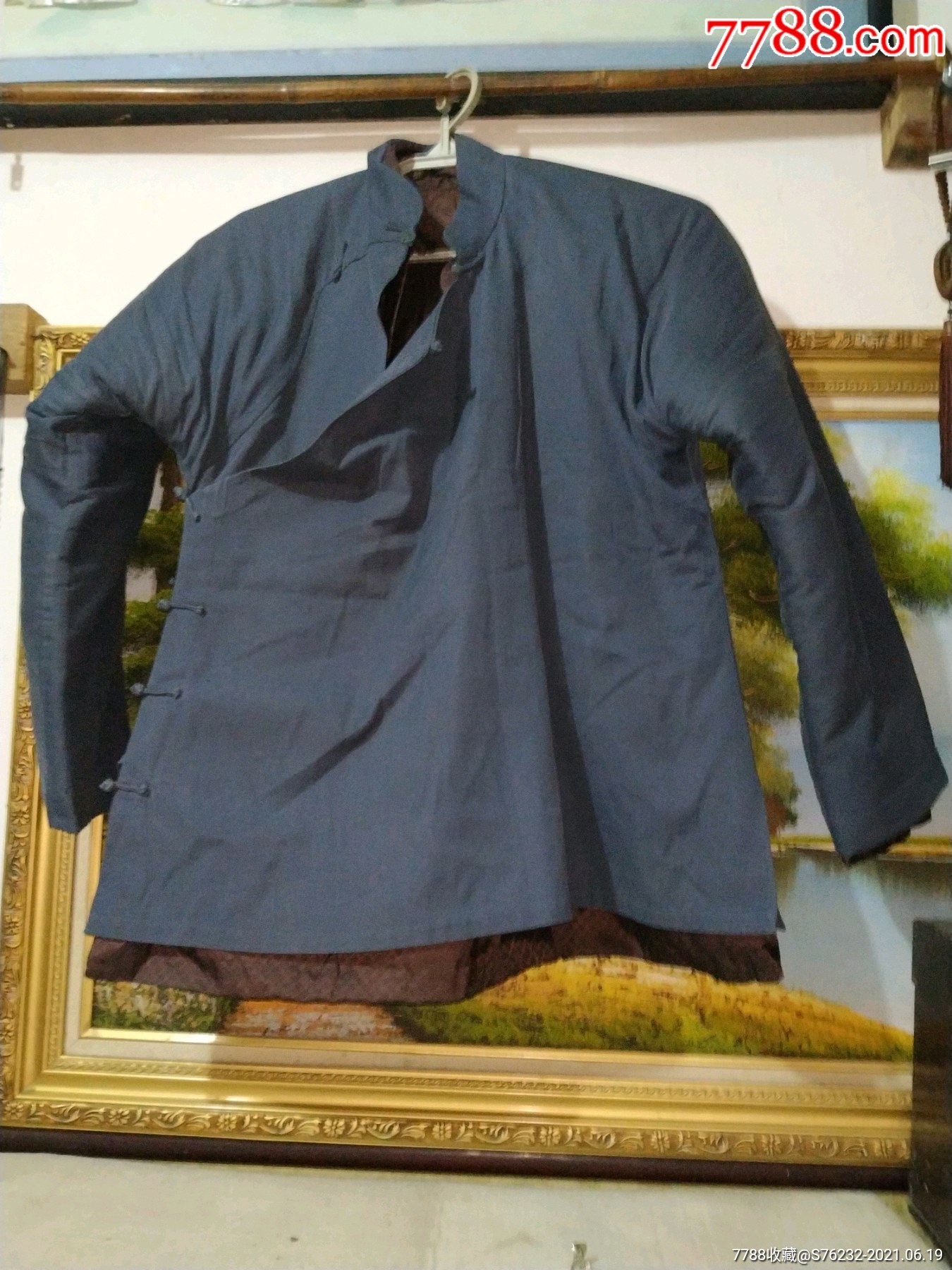 民国搭襟羊皮袄