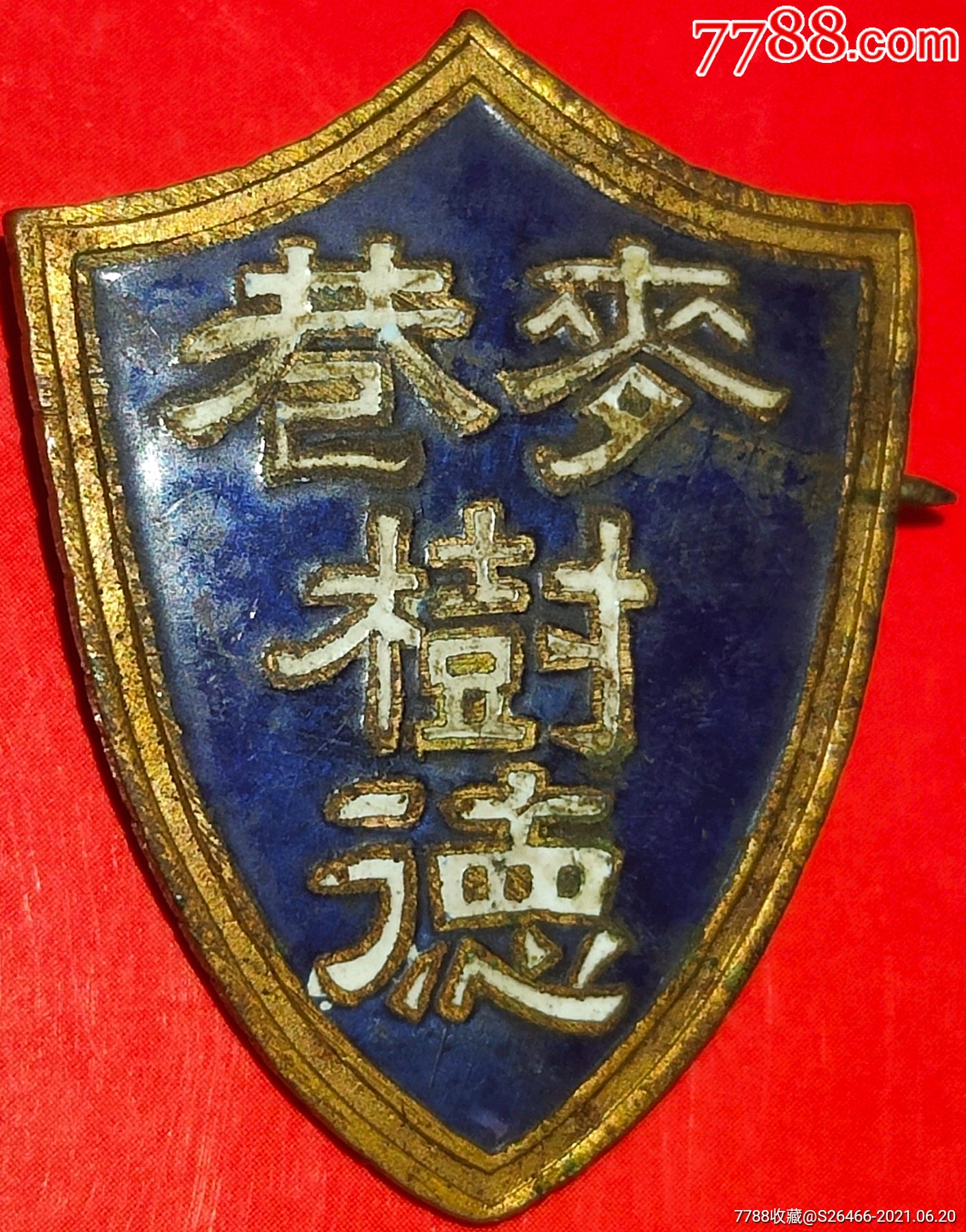 民国台山教育史/广东台山(麦巷)树德学校_校徽/毕业章_第1张_7788相机