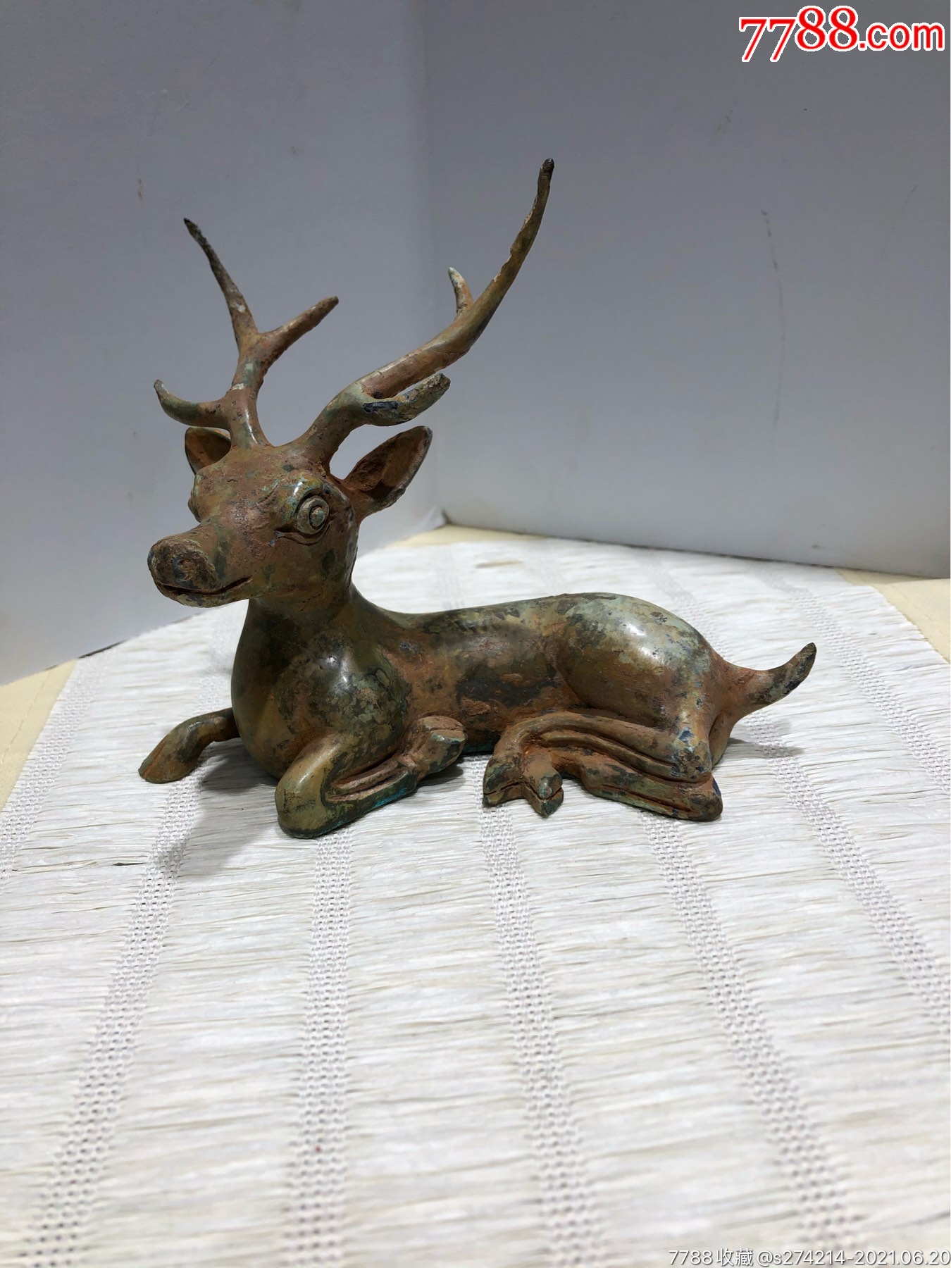 青铜器梅花鹿摆件