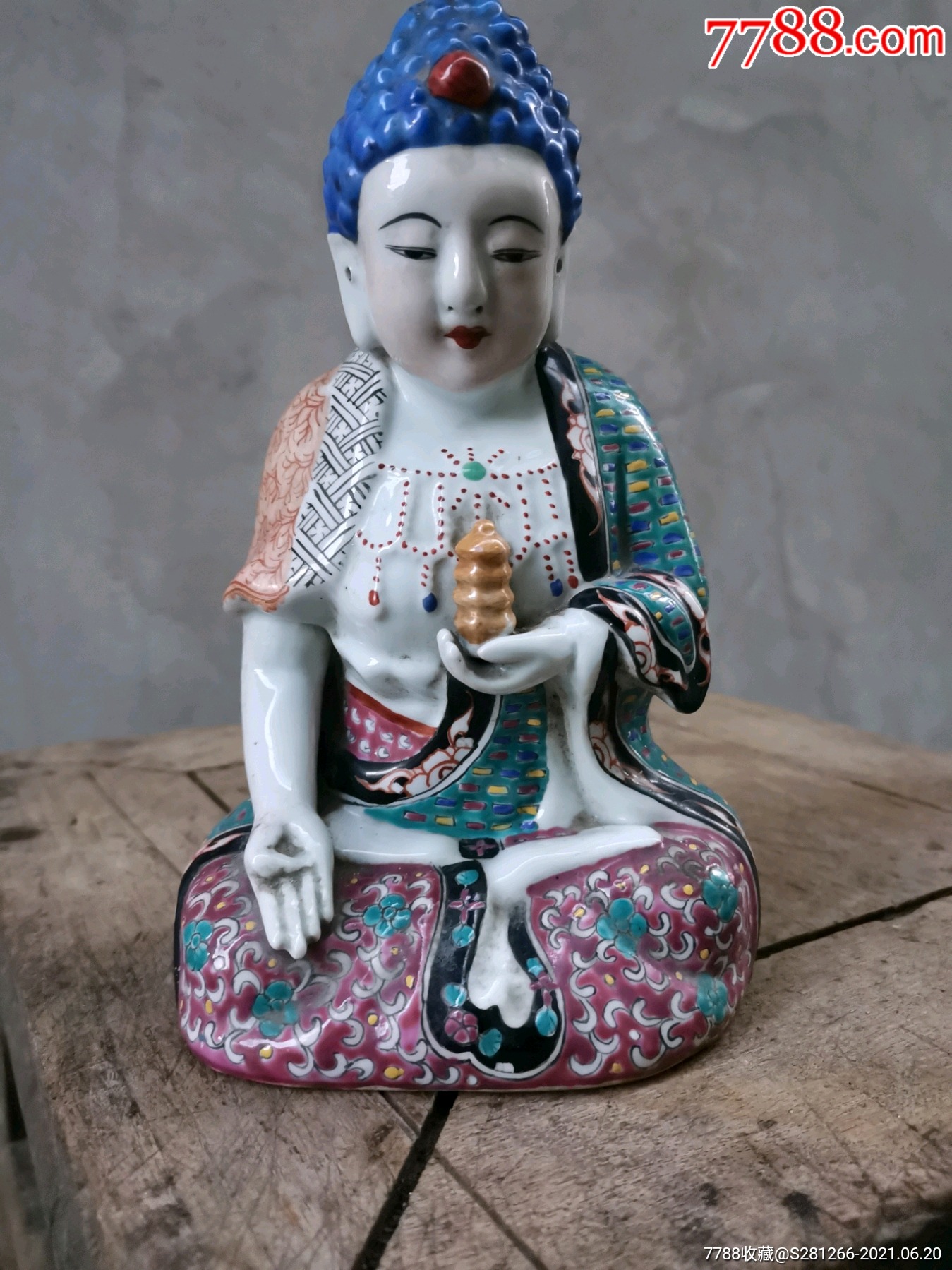 五彩佛,完整-价格:288元-se80949706-青白瓷/影青瓷-零售-7788收藏