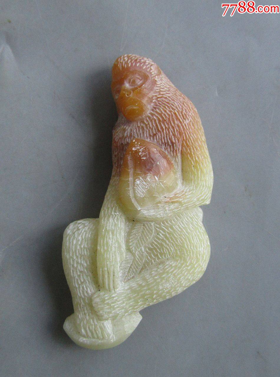 首页 零售 寿山石 >> 九十年代寿山石猴子把玩件滚