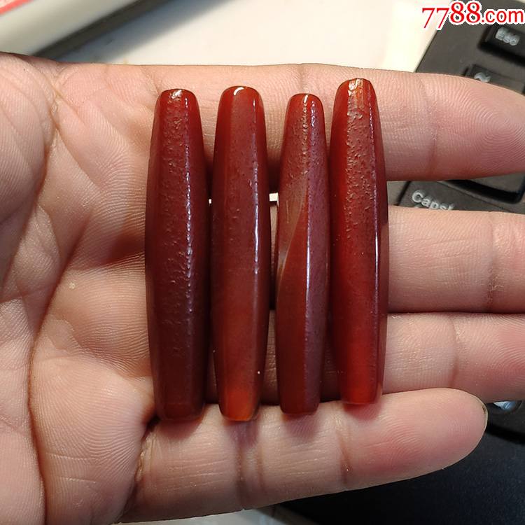 老玛瑙六棱管子