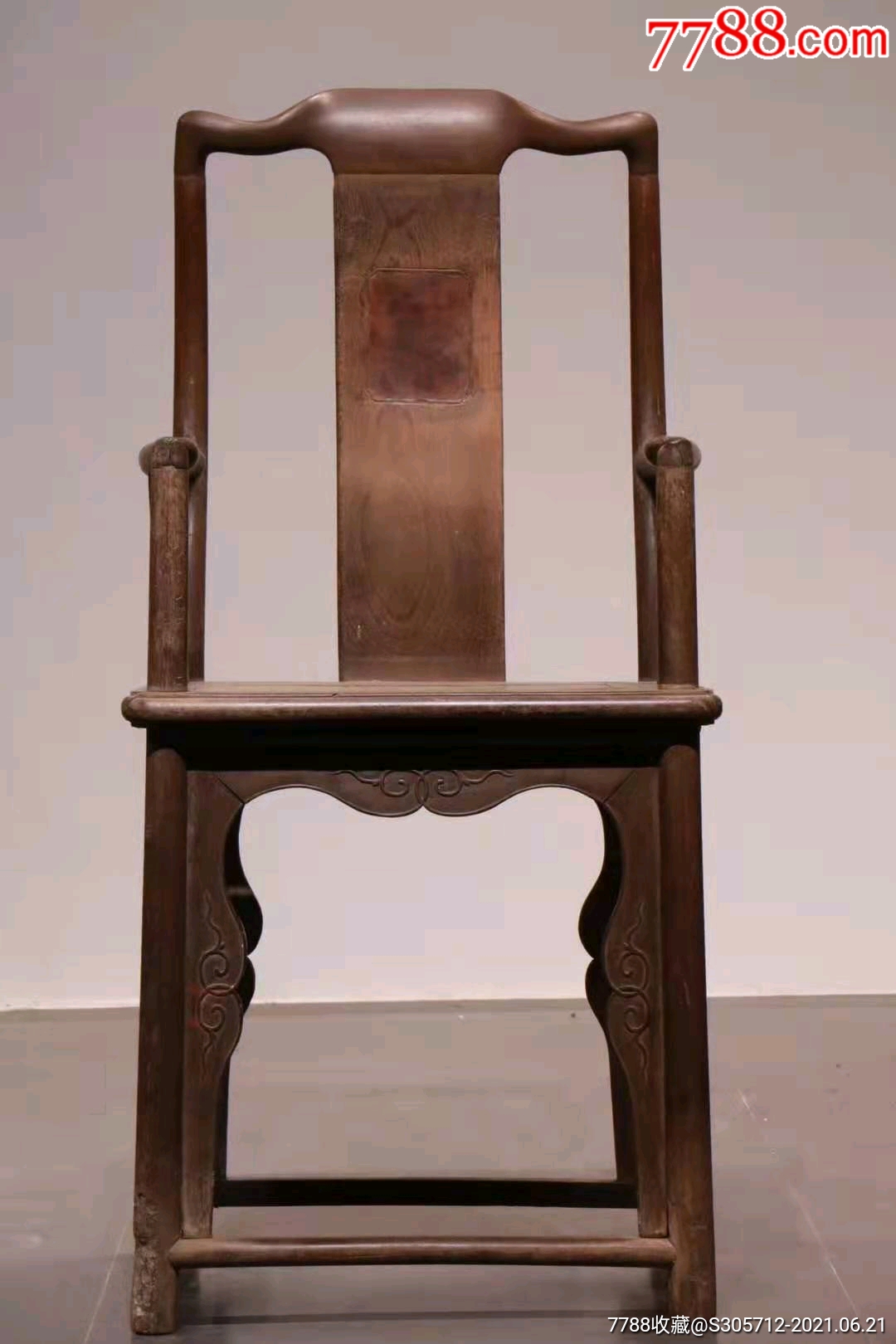 铁力木明代官帽椅