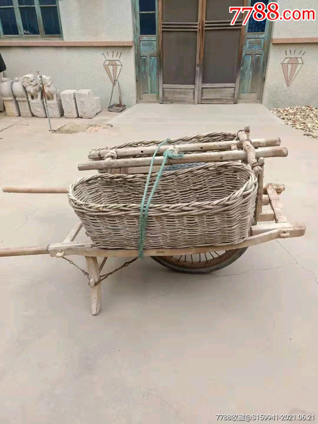 民国时期农用小推车一套