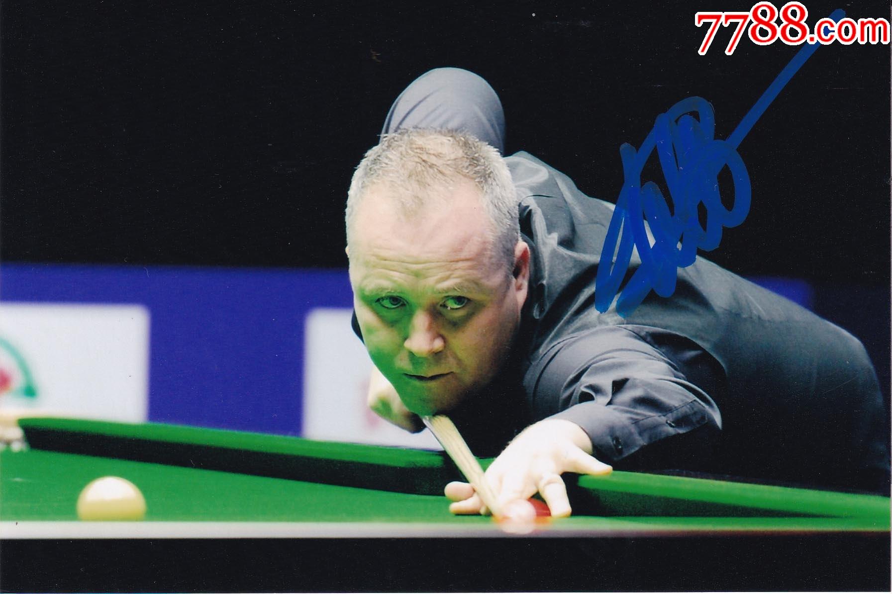 官方正品a正版斯诺克约翰希金斯亲笔签名照送礼佳品生日礼物珍藏