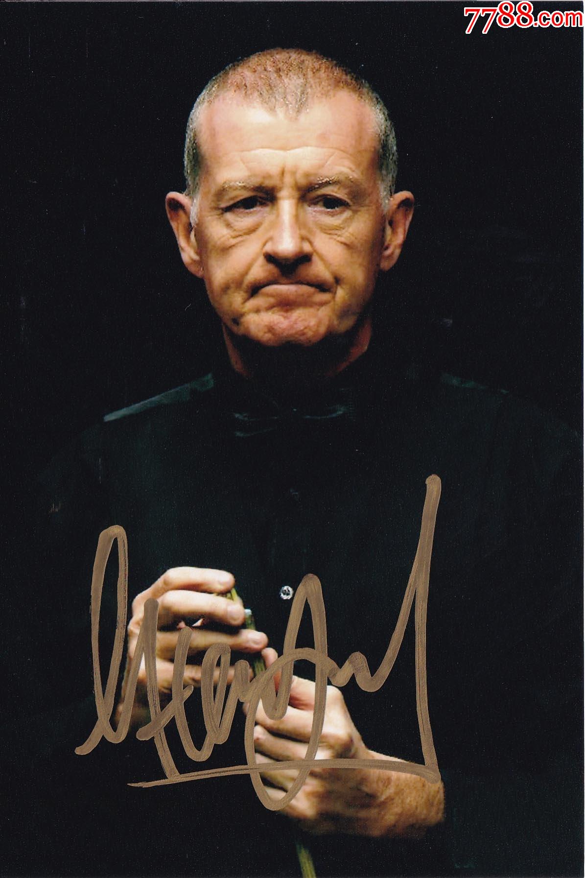 官方正品a正版斯诺克史蒂夫戴维斯亲笔签名照送礼佳品生日礼物珍藏