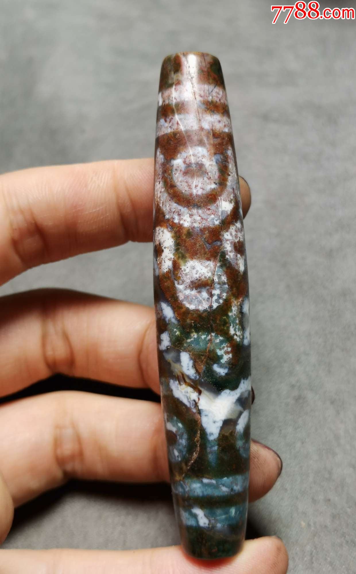 4924藏传朱砂点十八眼天珠