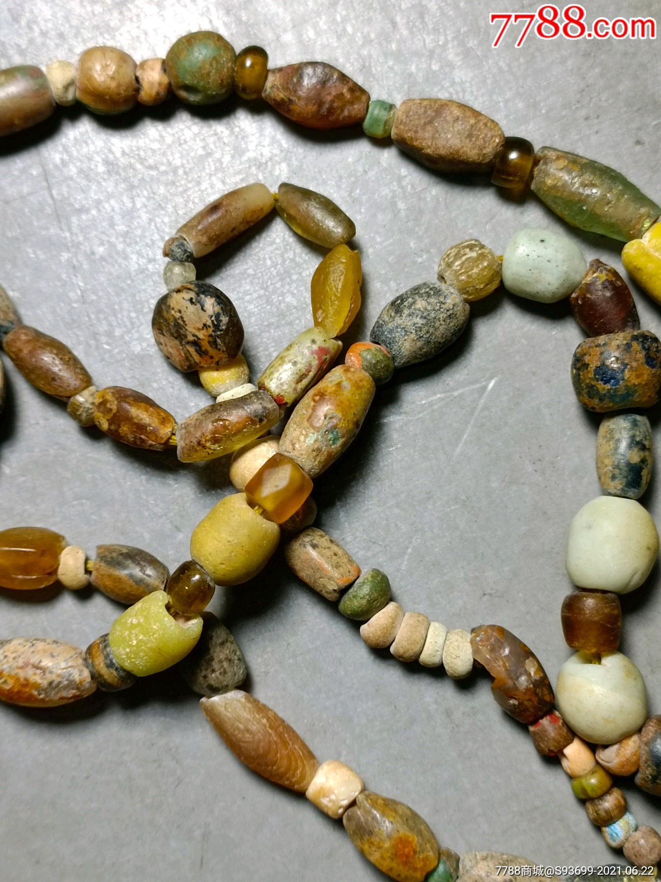 战汉老珠子一串