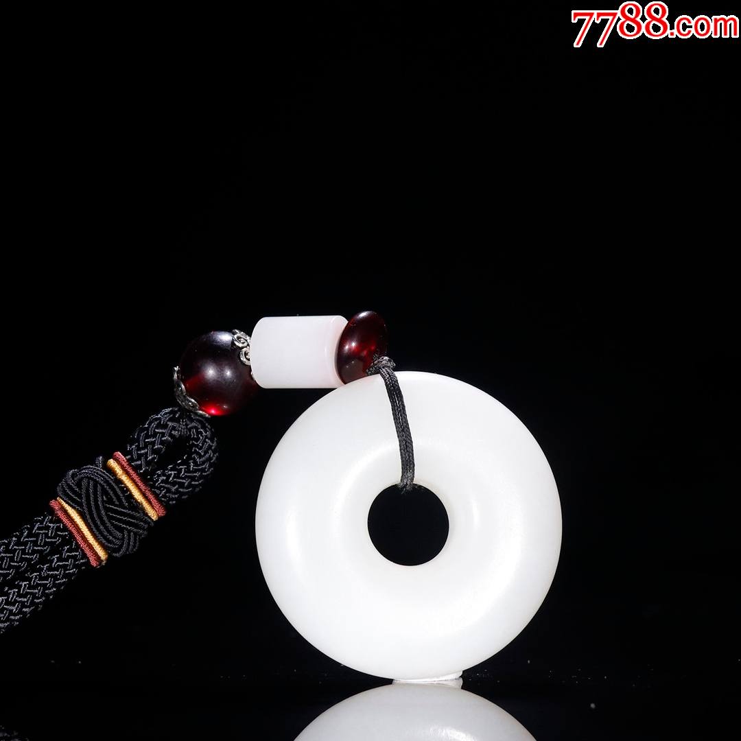 和田玉玉环挂件