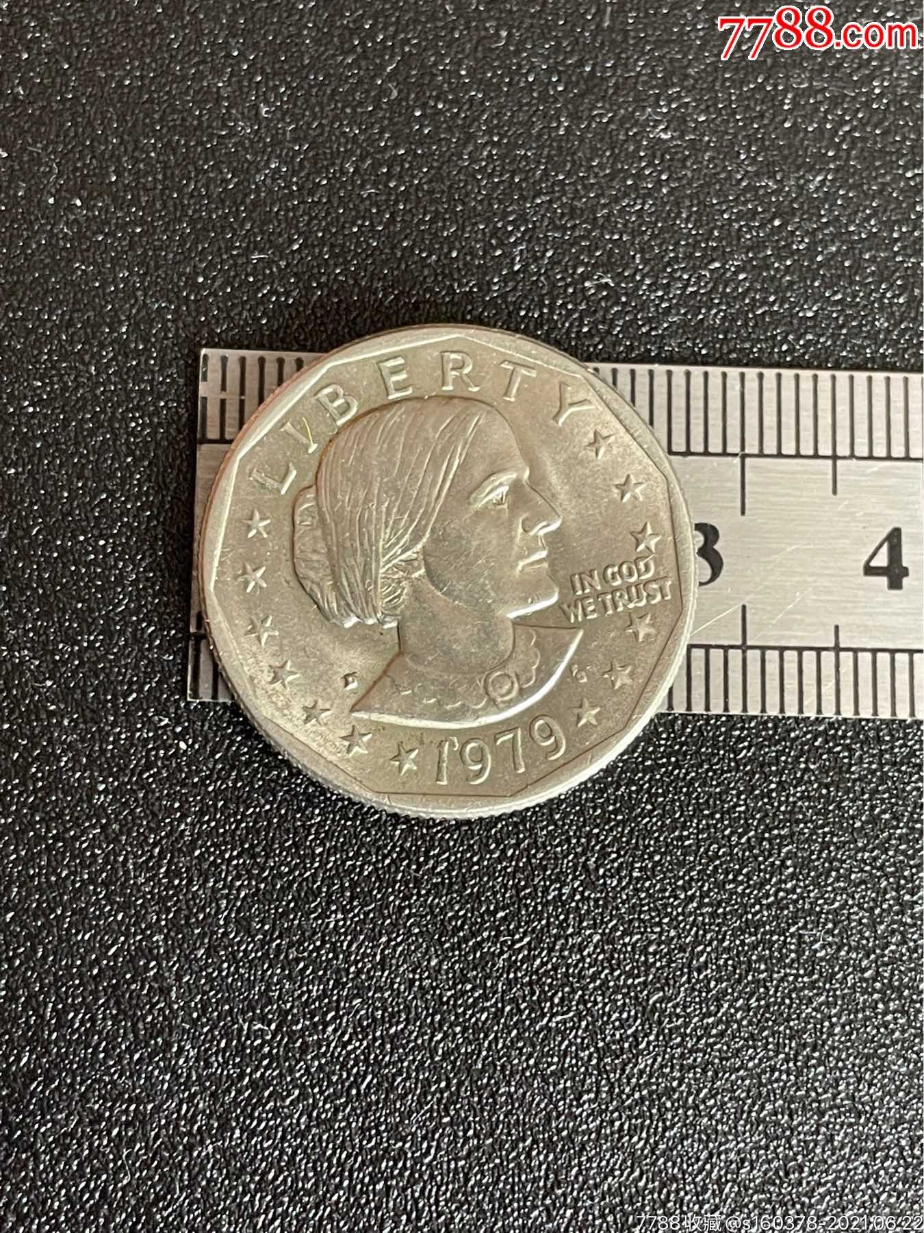 外国硬币1979年美国女权运动先驱者苏珊安东尼1纪念币美国硬币