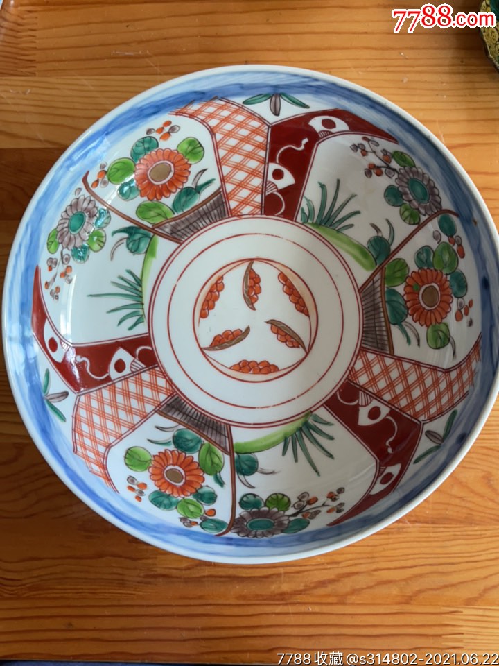 "商品>>>>￥150五品以下99日本永乐造青花柴窑手绘粉彩赤