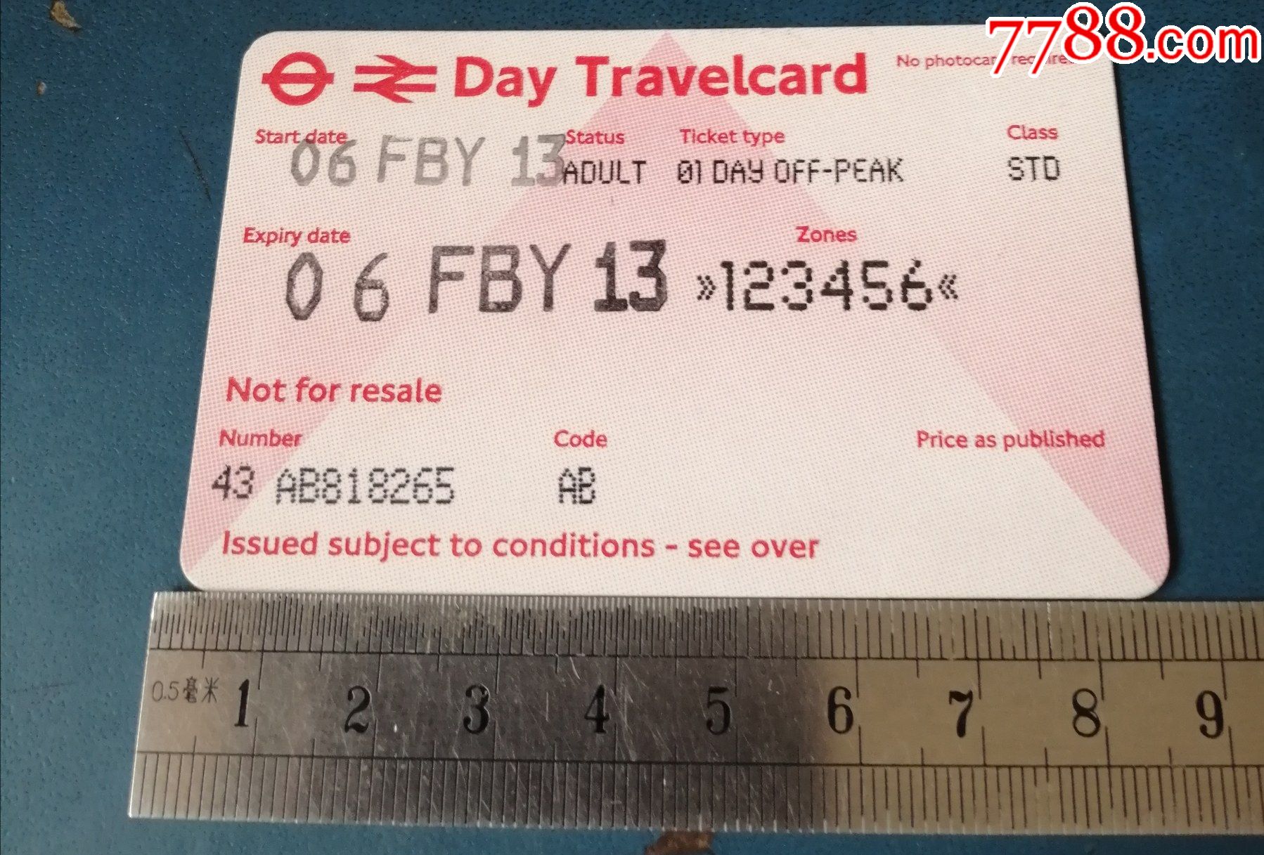 伦敦地铁卡.----日旅行卡