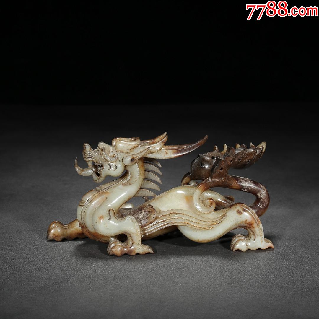 和田玉麒麟摆件