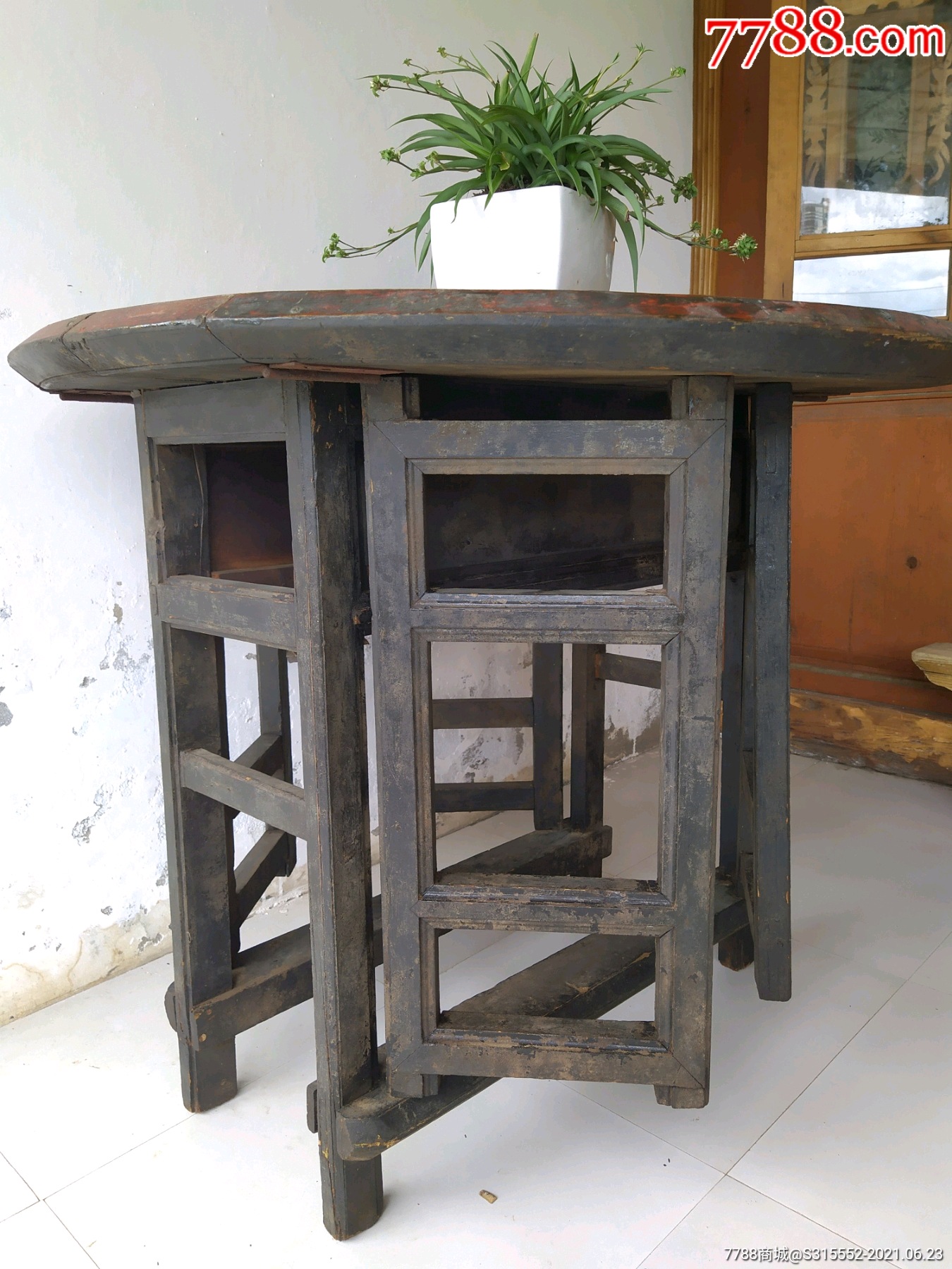 云南大理丽江地区白族纳西族折叠蝴蝶桌