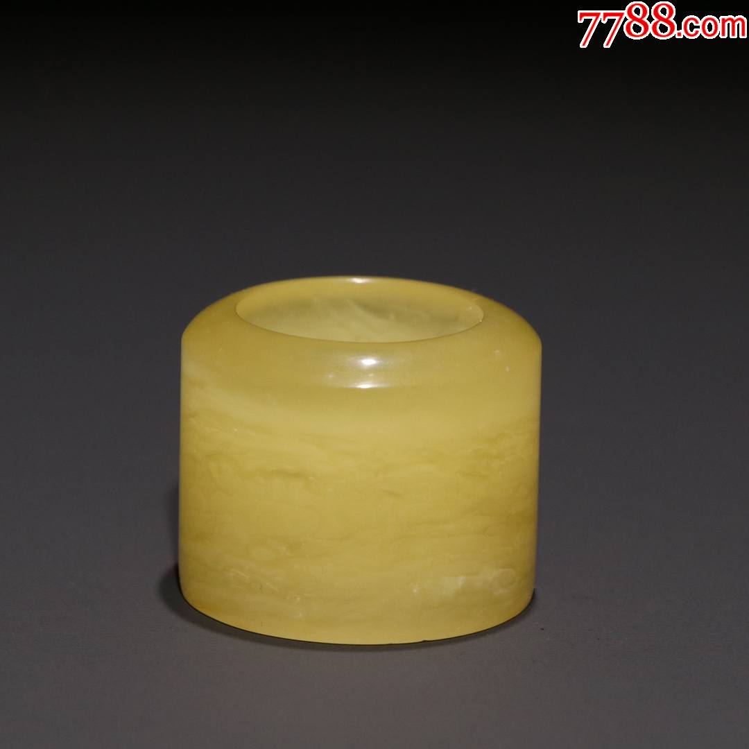 旧藏老蜜蜡素扳指.