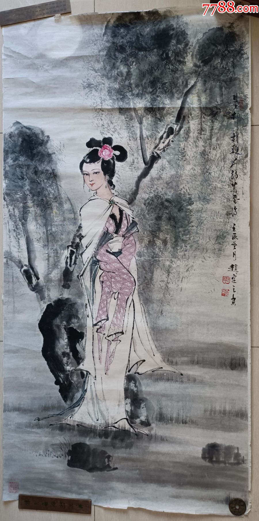 理事实力派人物画家之一赵定之人约黄昏后人物画