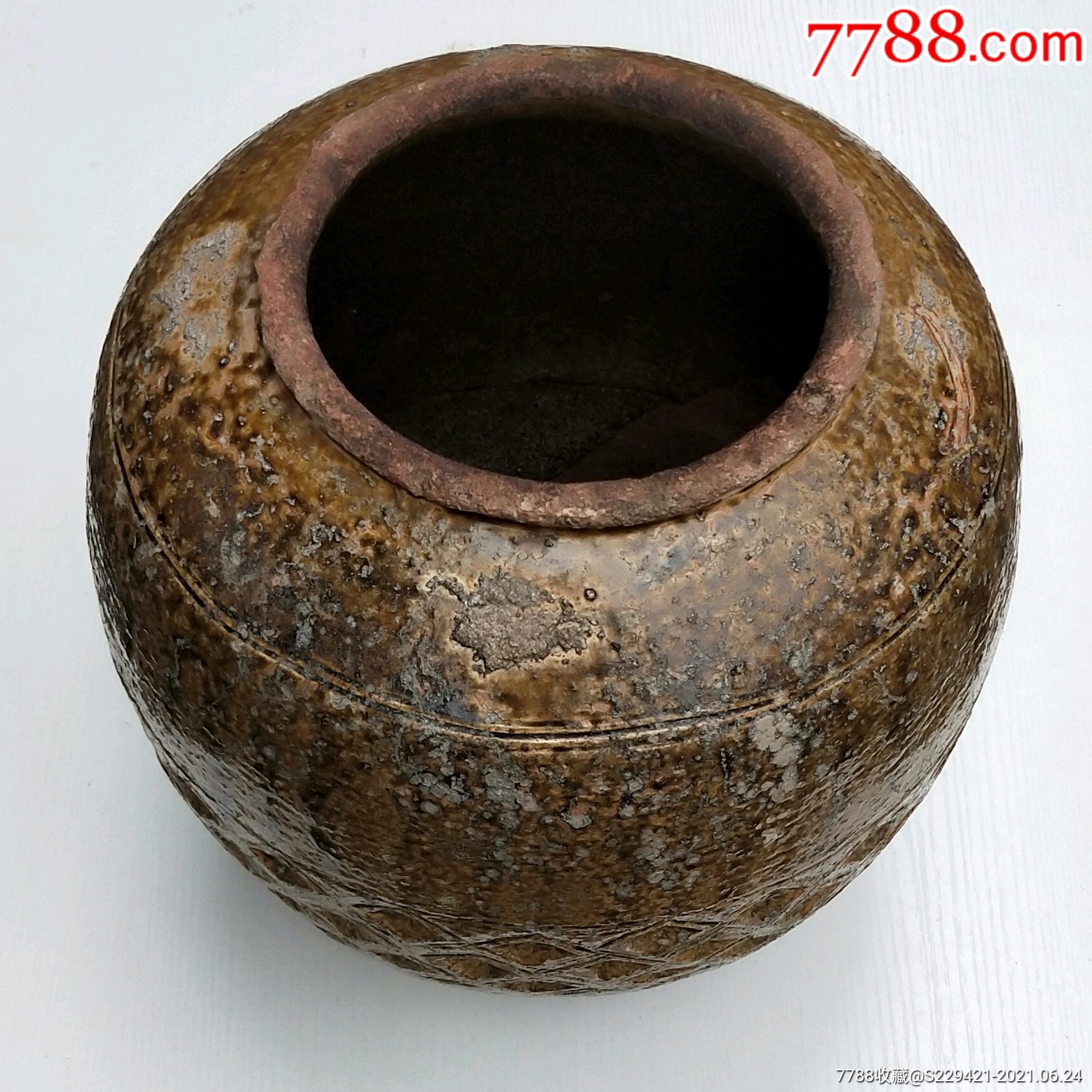 清代金钱罐陶罐印纹硬陶坛酒坛