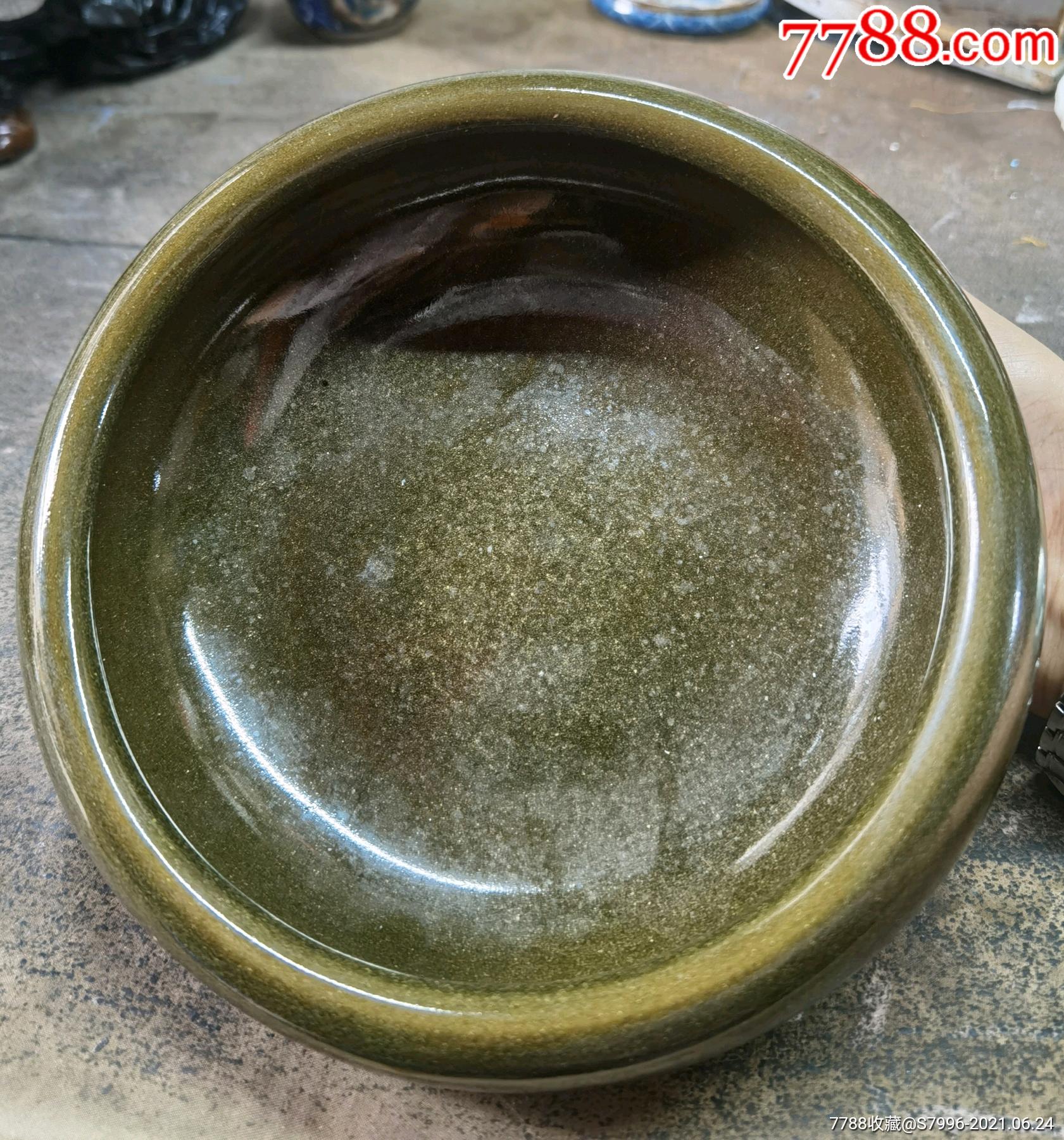 清中期茶叶末釉文房笔洗-价格:680元-se81022989-黄釉瓷-零售-7788