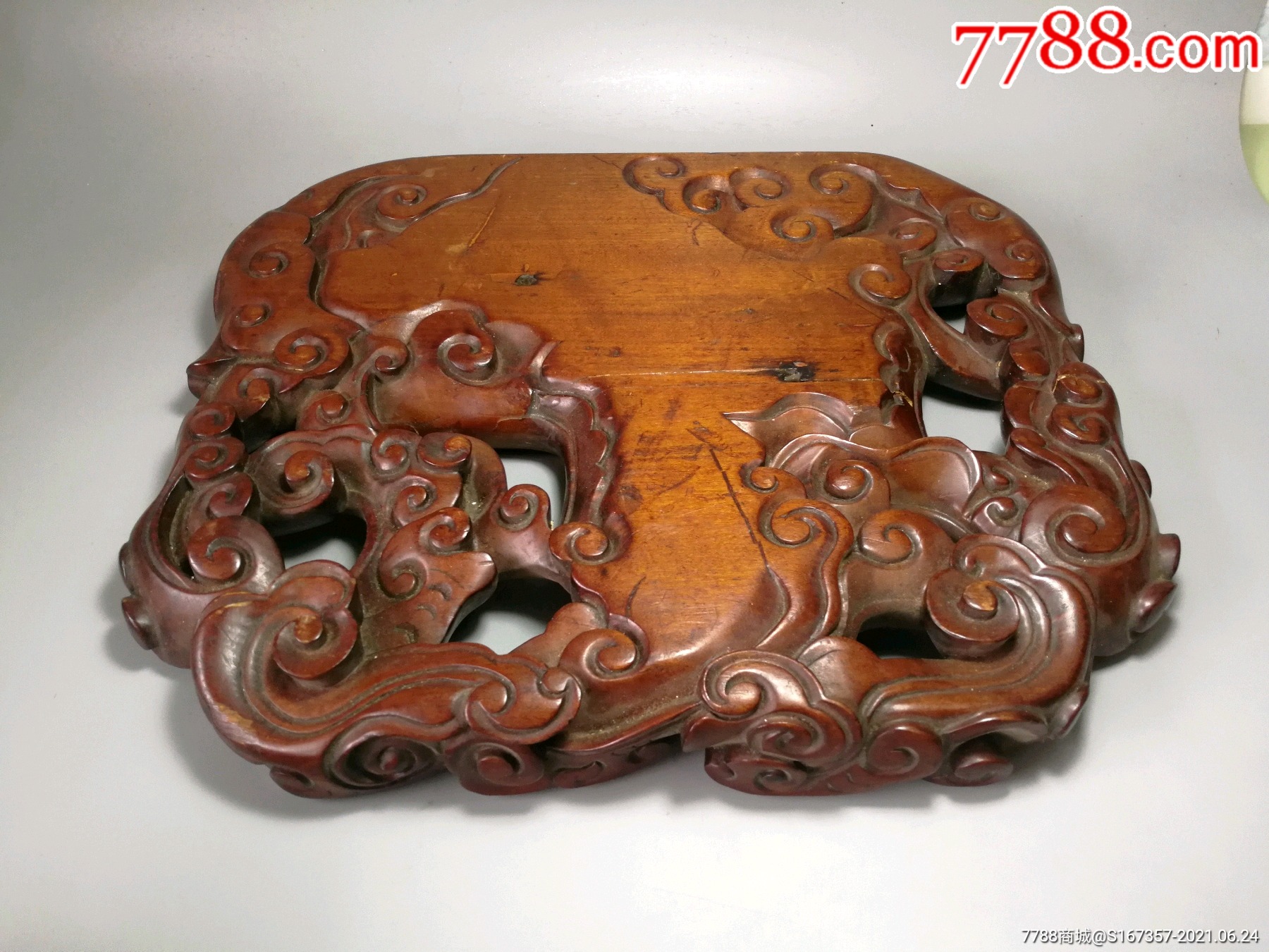 祥云样式供奉神像底座