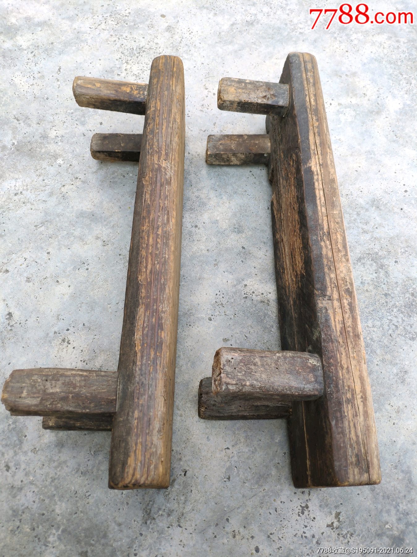 厚实老长板凳一对_木椅/凳_第4张_7788茶具