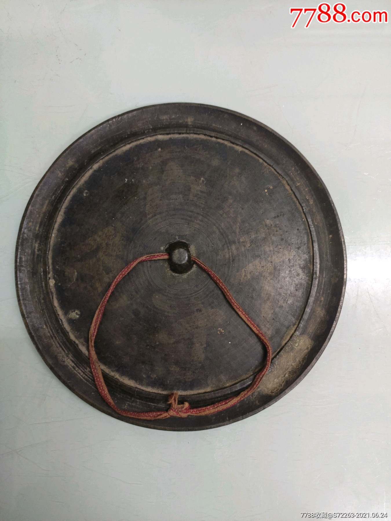 清代百子千孙厚胎铜镜