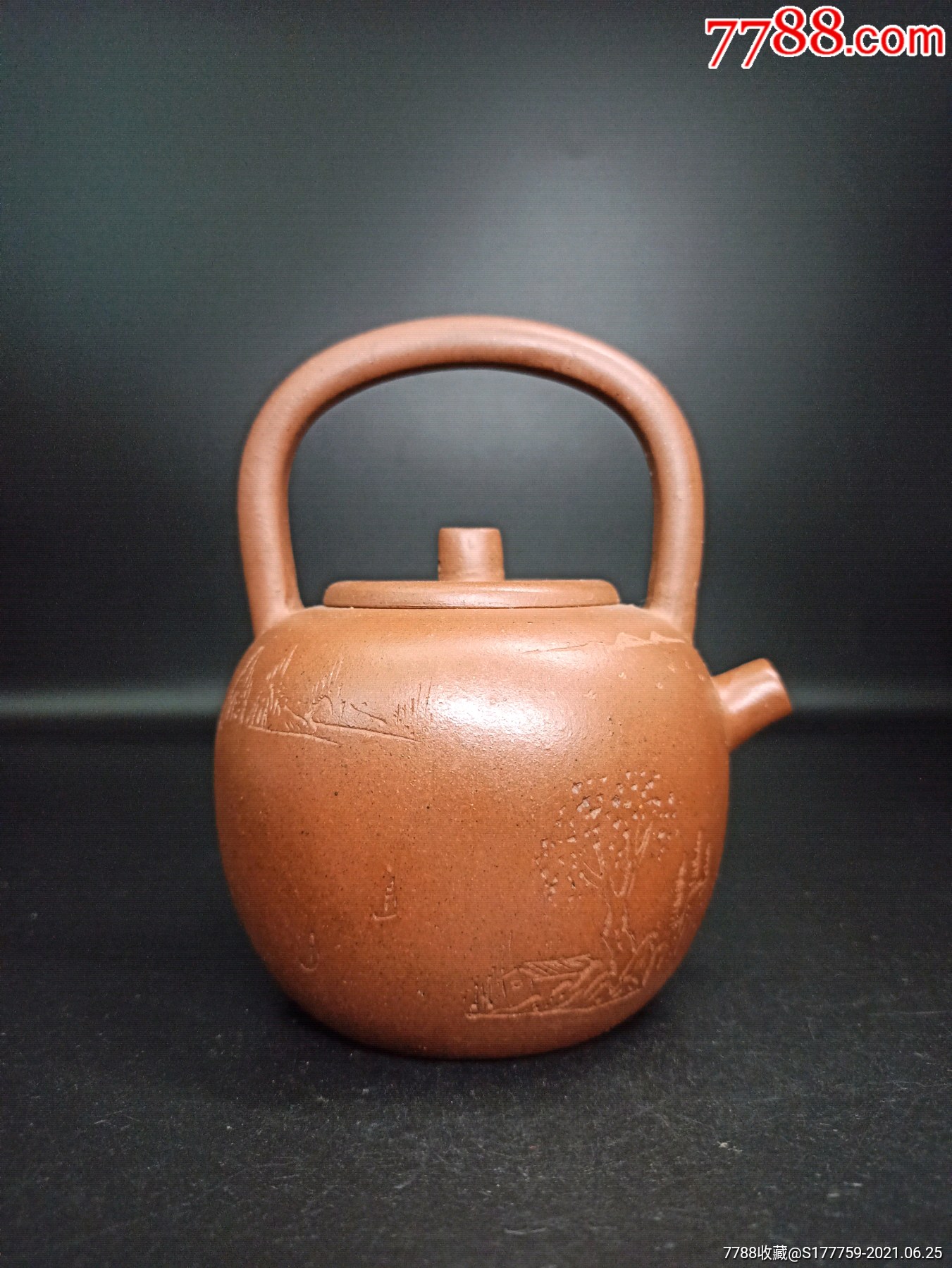 提梁球形紫砂壶文房摆件大爱此壶个人灰常灰常喜欢上手绝对不会让失望