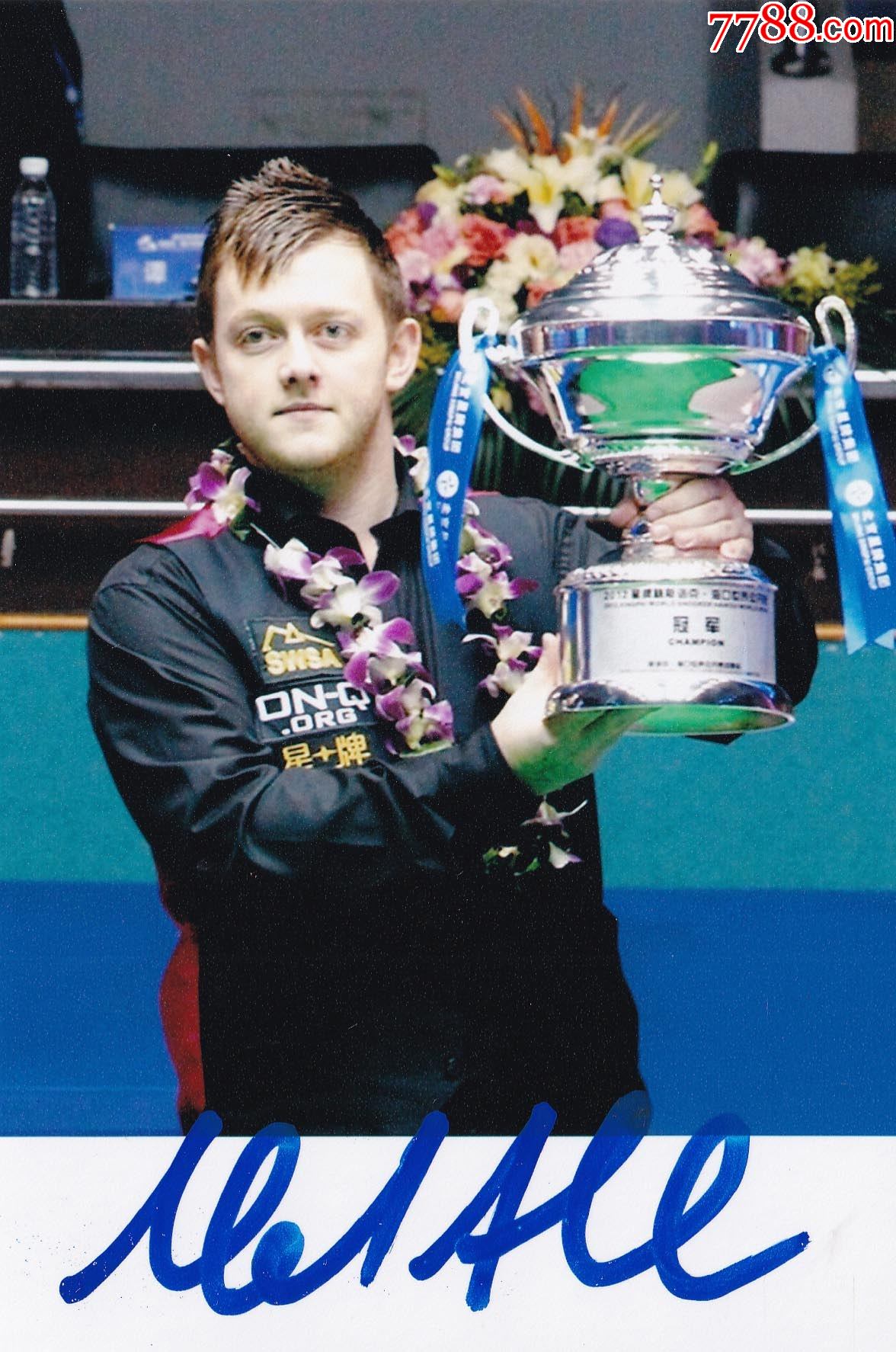 斯诺克马克·艾伦亲笔签名照-送礼佳品生日礼物珍藏-老照片-7788收藏