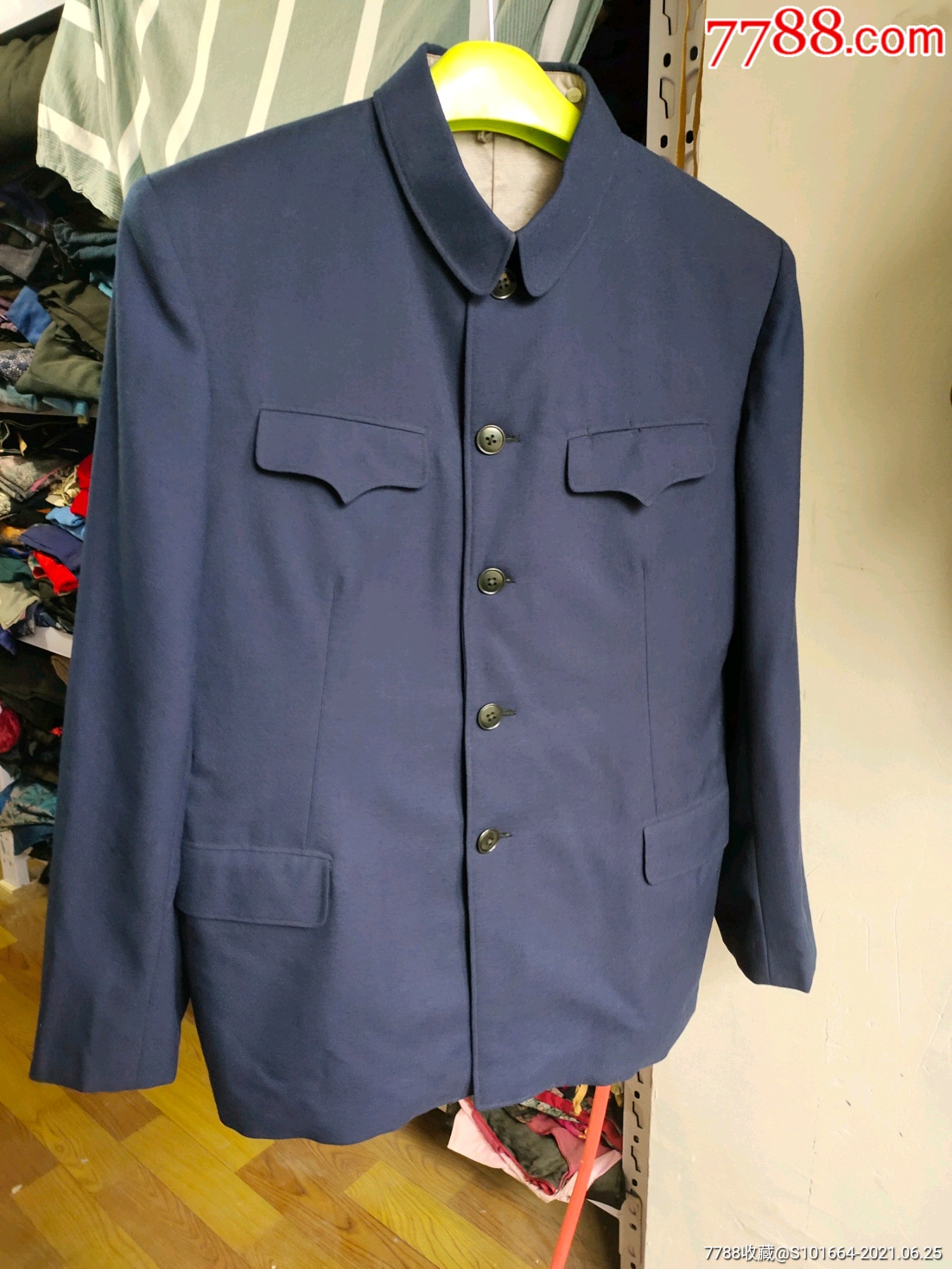 五六十年代老式哔叽中山装干部服