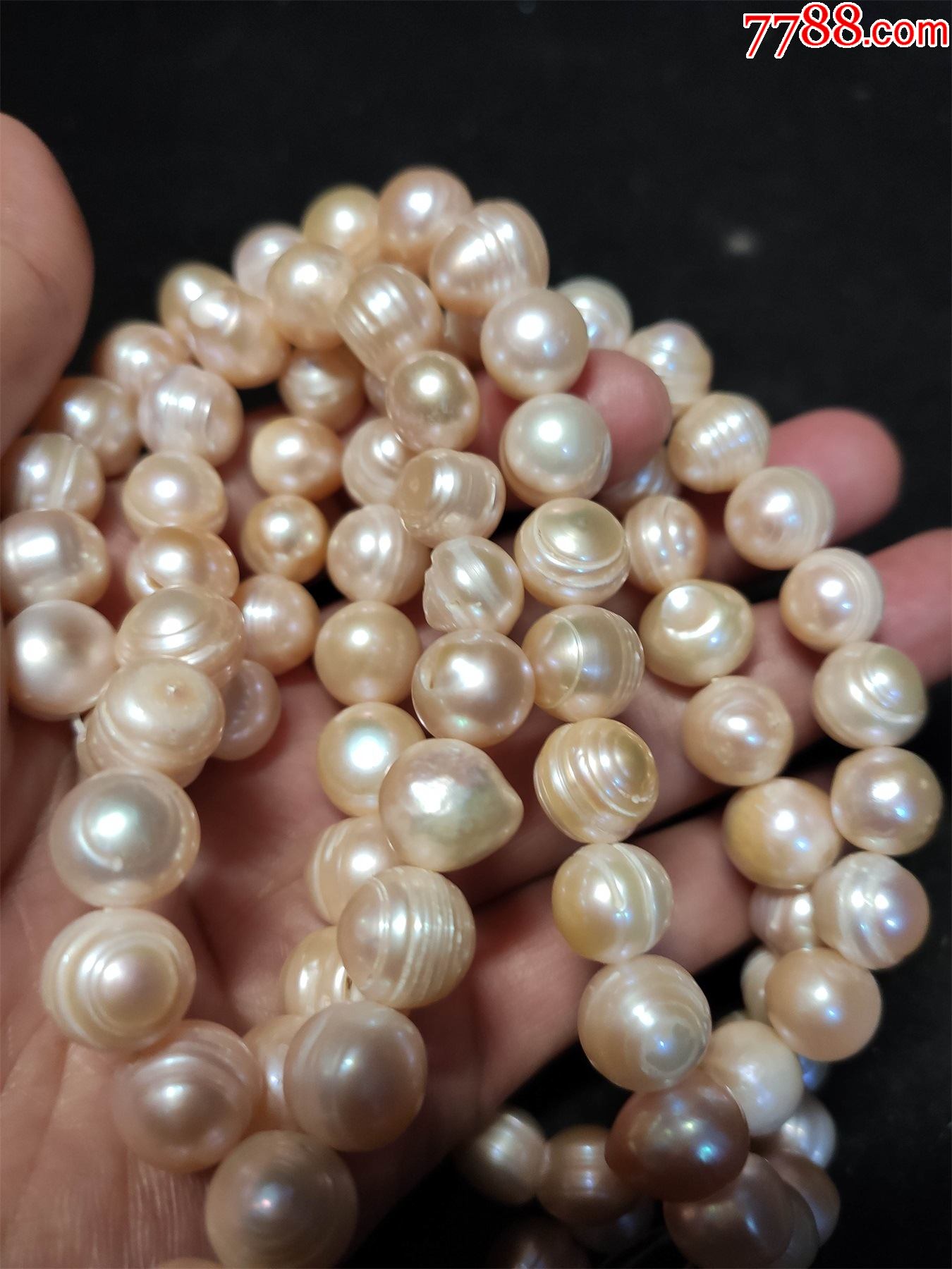粉珍珠佛珠_珍珠_大华堂【7788钱币网】