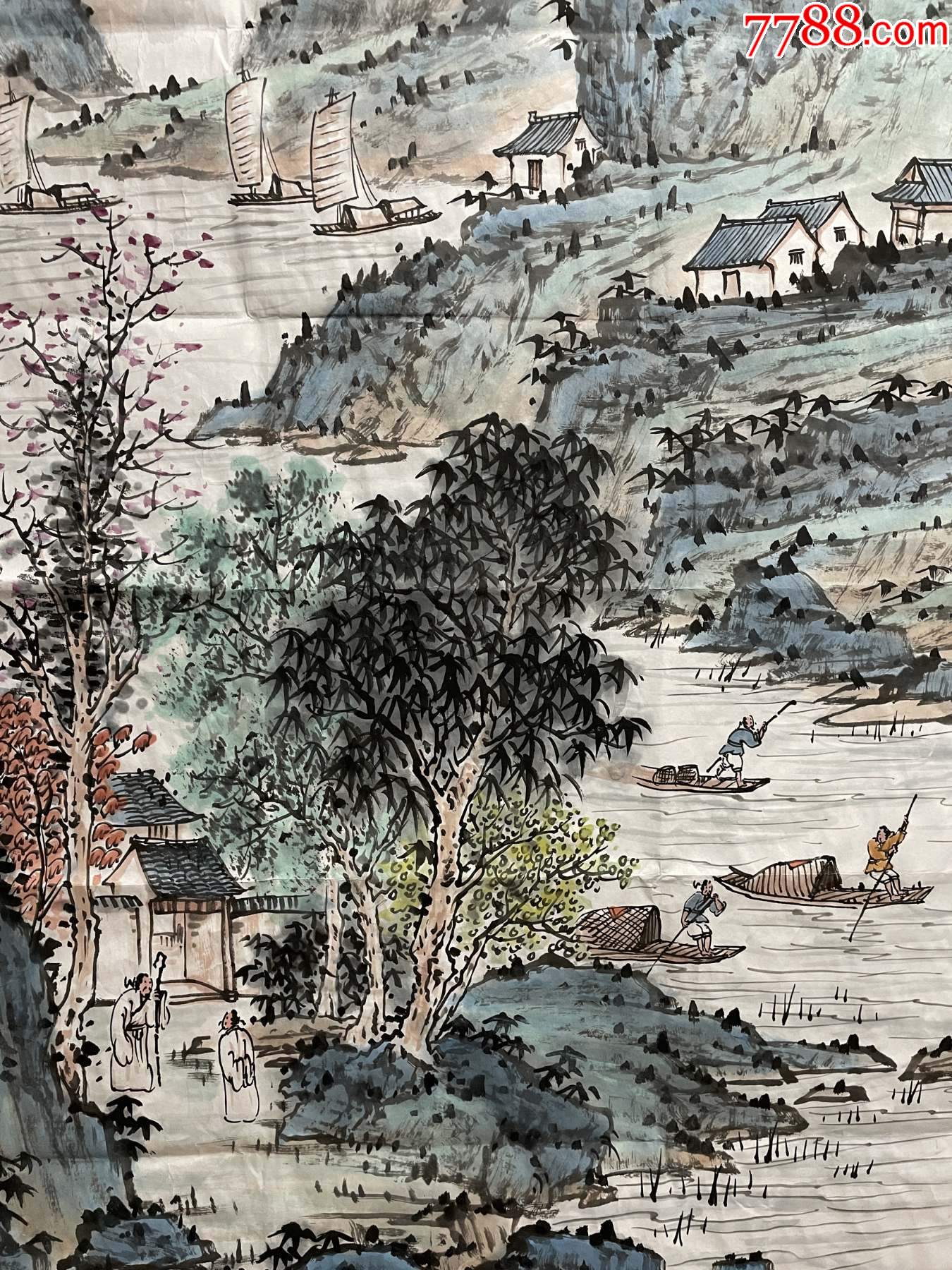 《春山访友图》(_山水国画原作_第2张_7788字画网