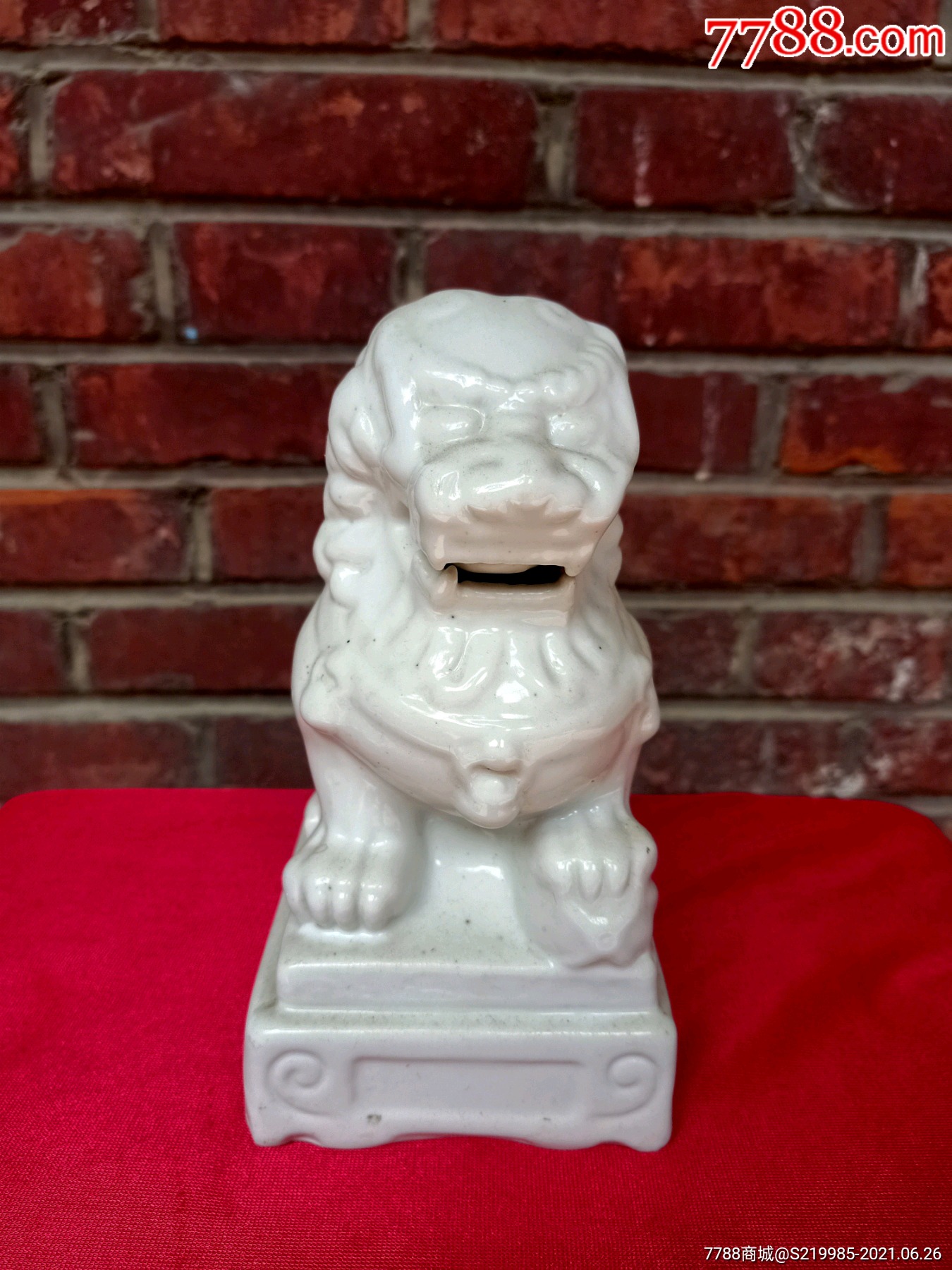 七十年代唐山瓷厂瓷狮子