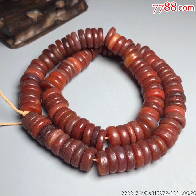 老玛瑙算盘珠手串