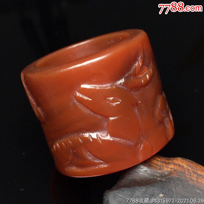 老玛瑙福禄扳指